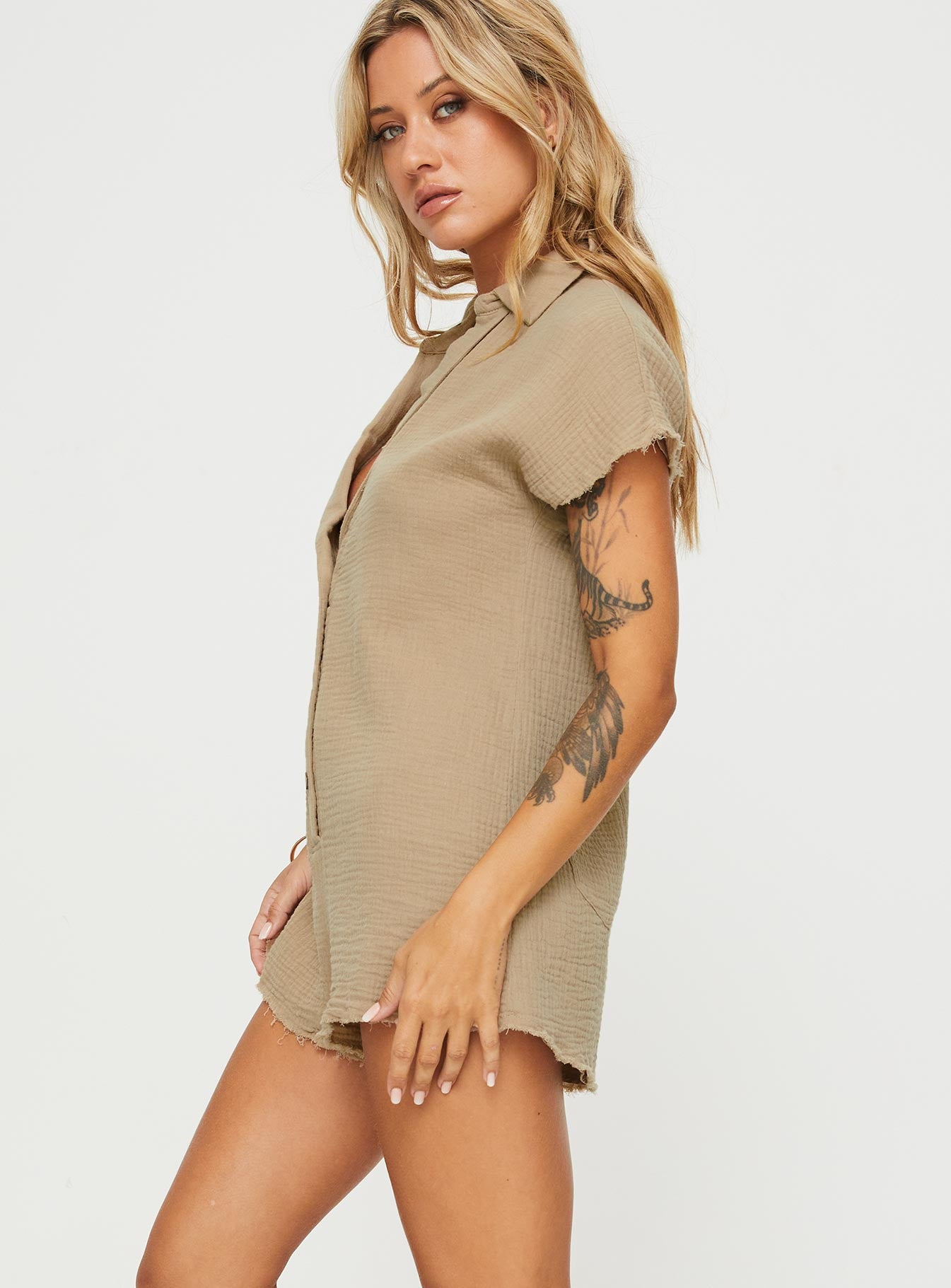 Salt Lake Romper Beige - Image 4