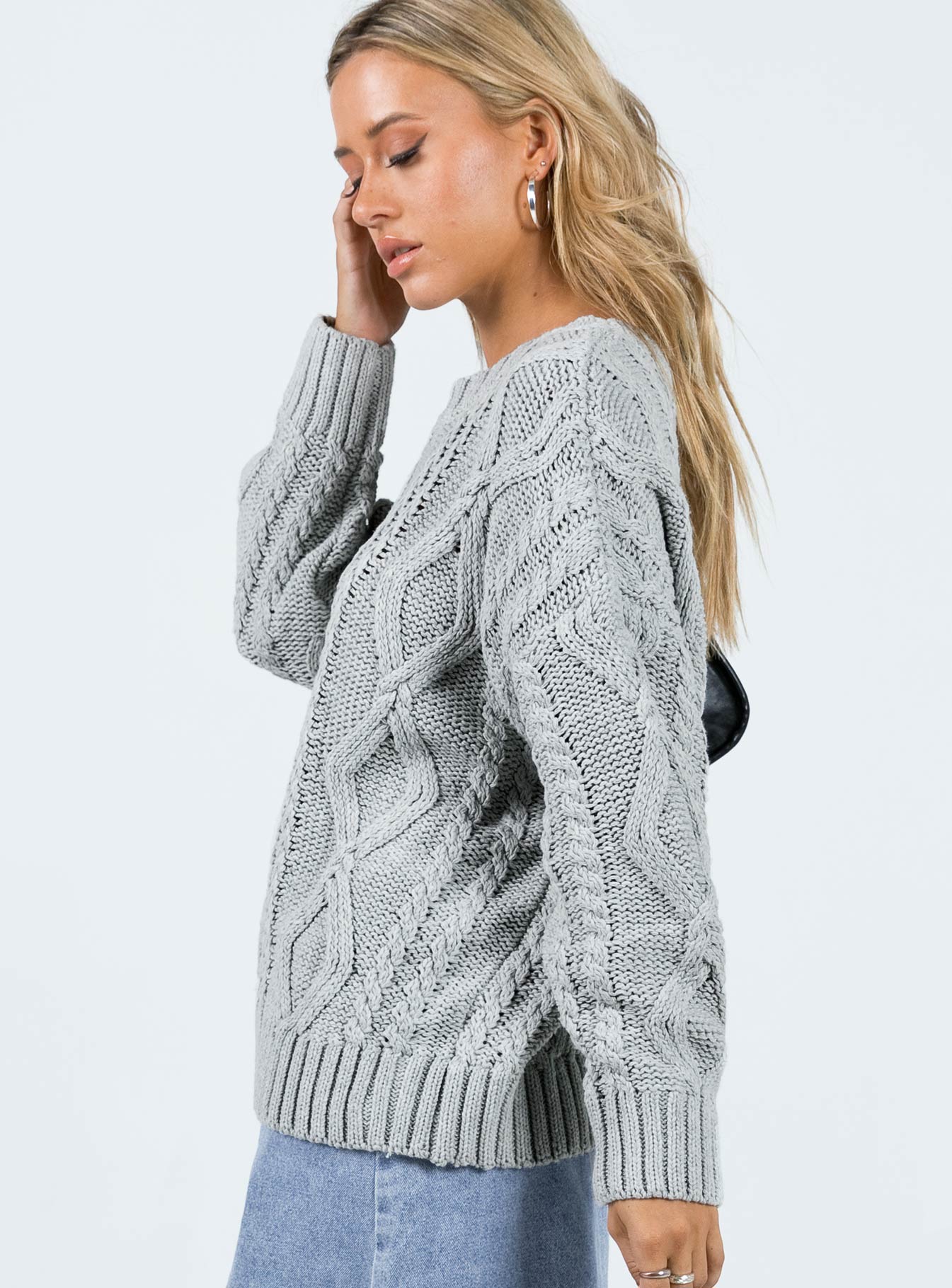Anaya Oversized Sweater Grey - Image 4