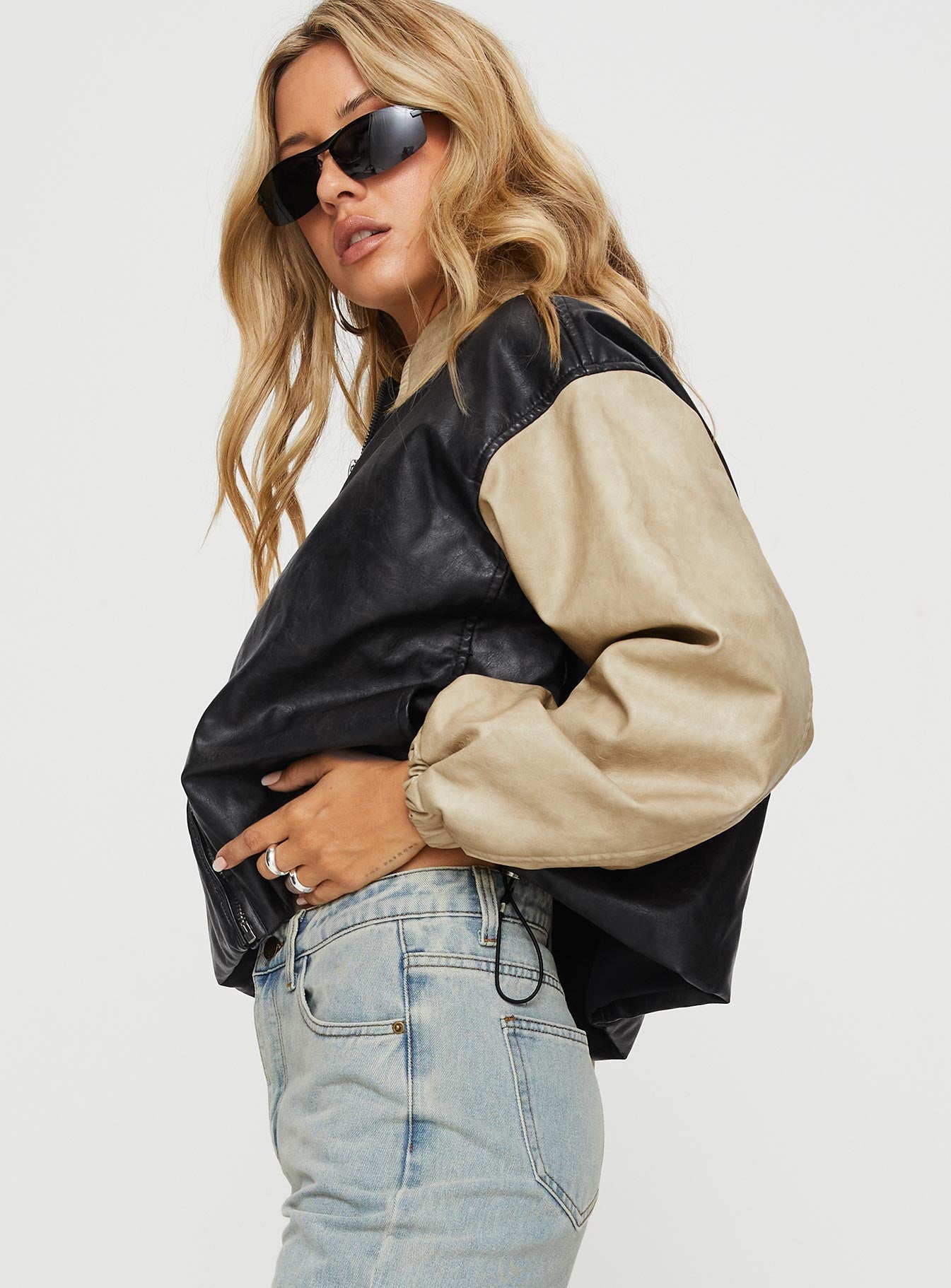 Nirvana Bomber Jacket Camel - Image 4