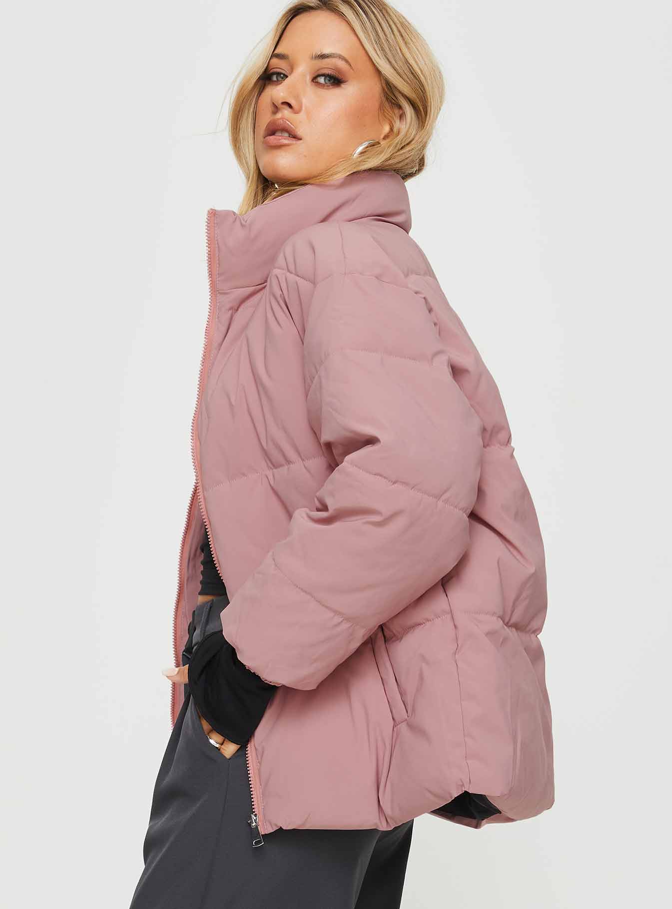 Larz Puffer Jacket Pink - Image 3