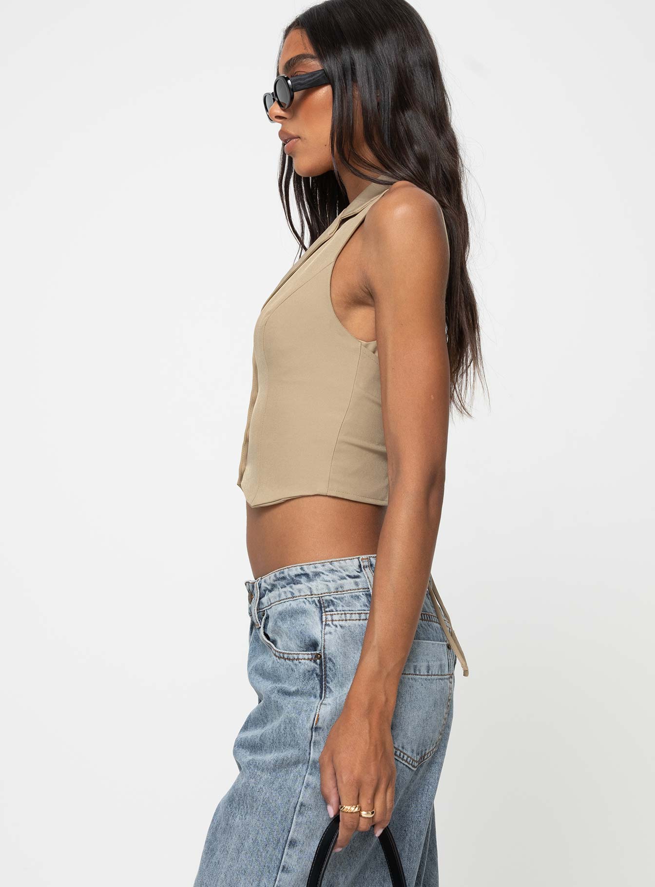 Aimer Vest Taupe - Image 3