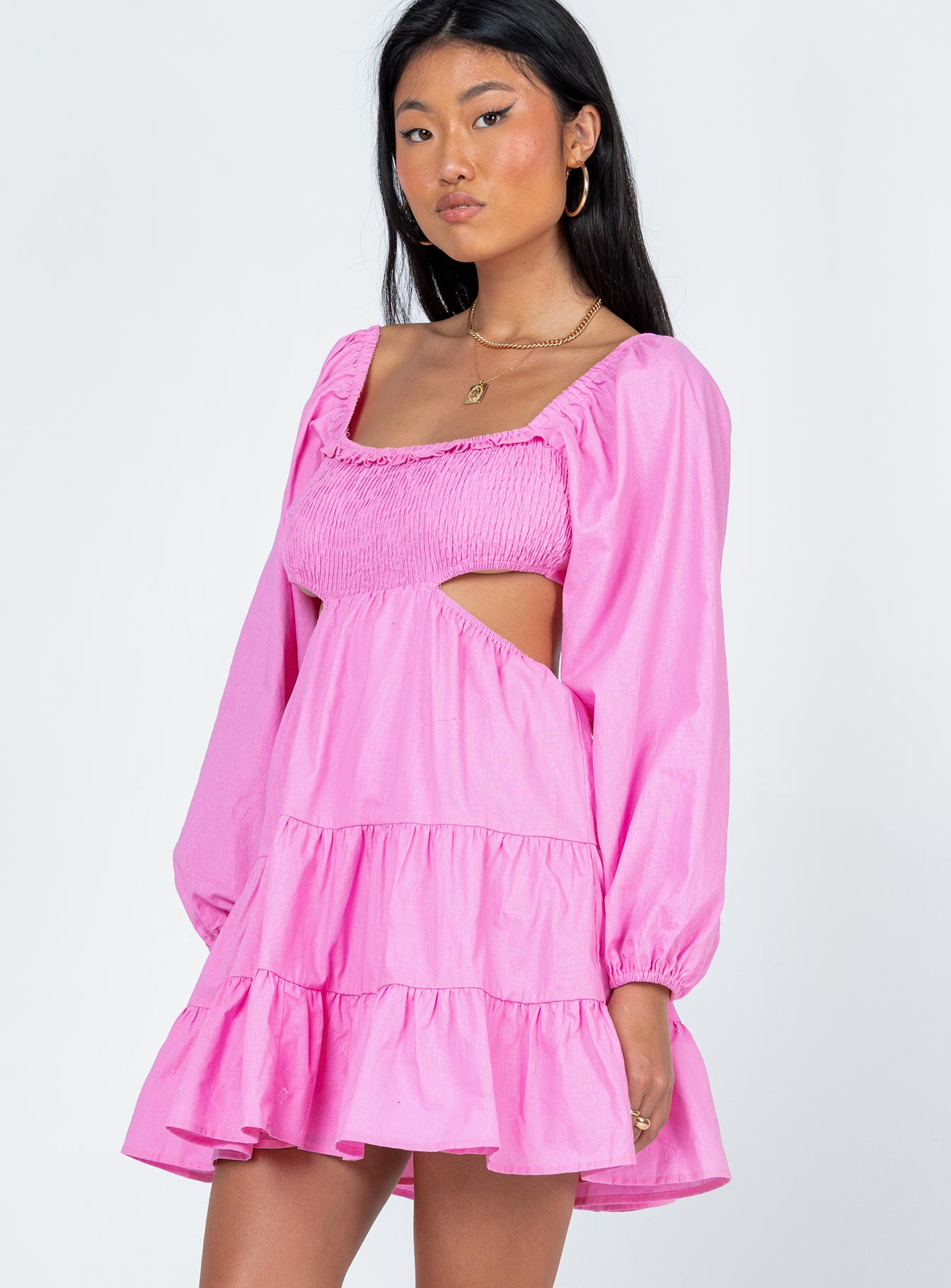 Landen Mini Dress Pink - Image 3
