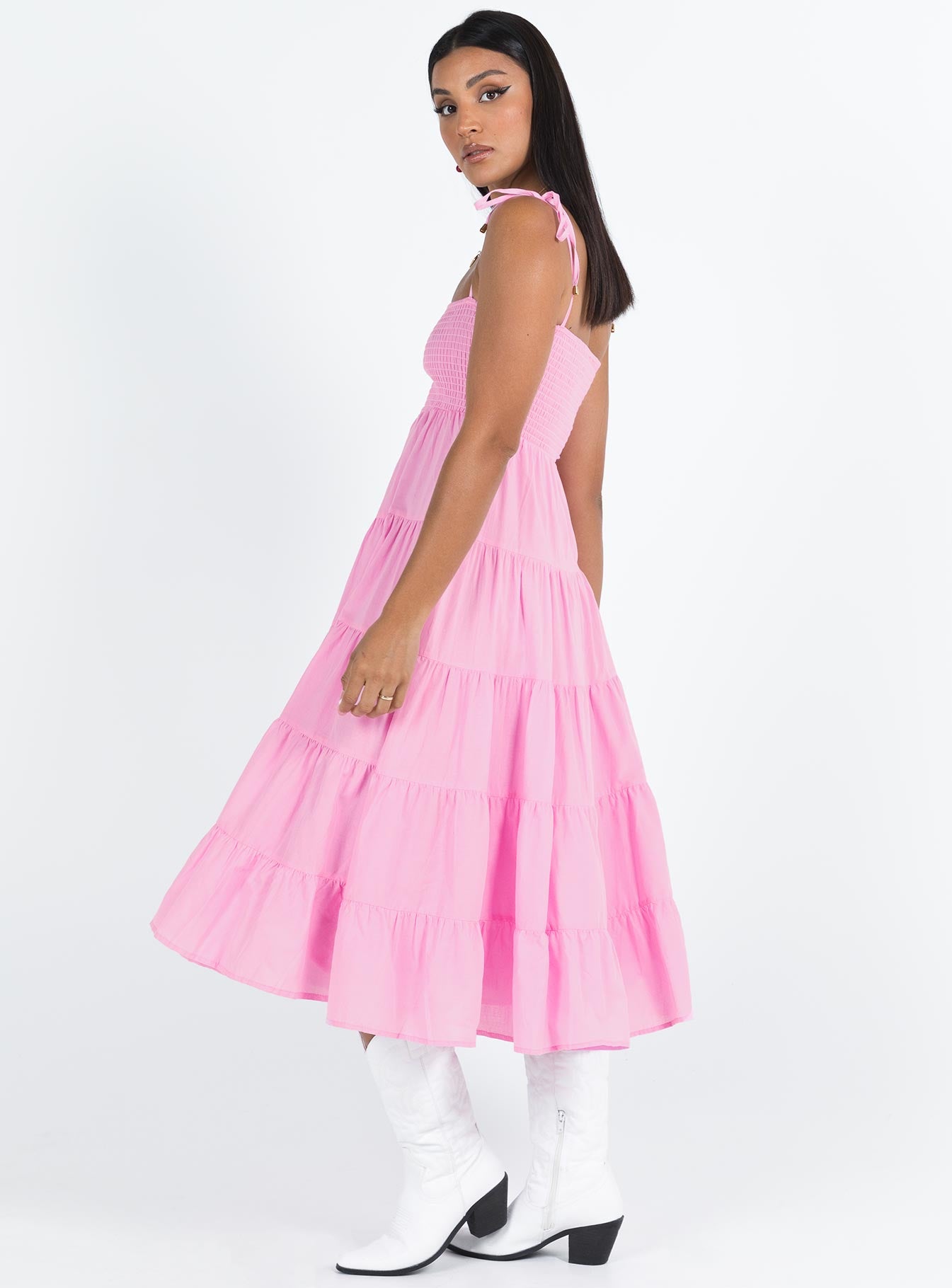Macer Maxi Dress Pink - Image 4
