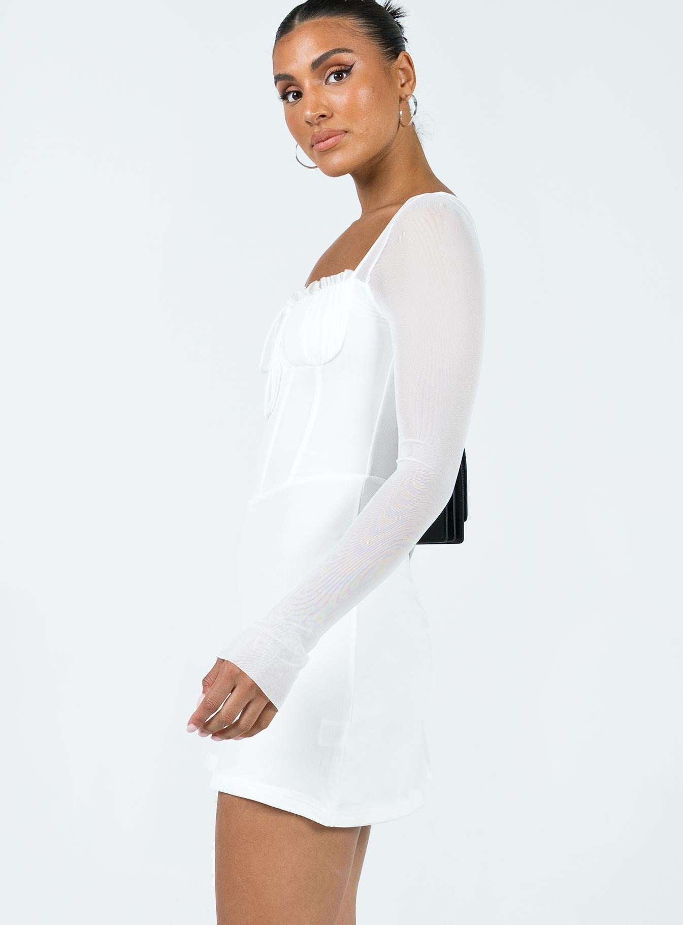 Clermont Corset Mini Dress White - Image 4