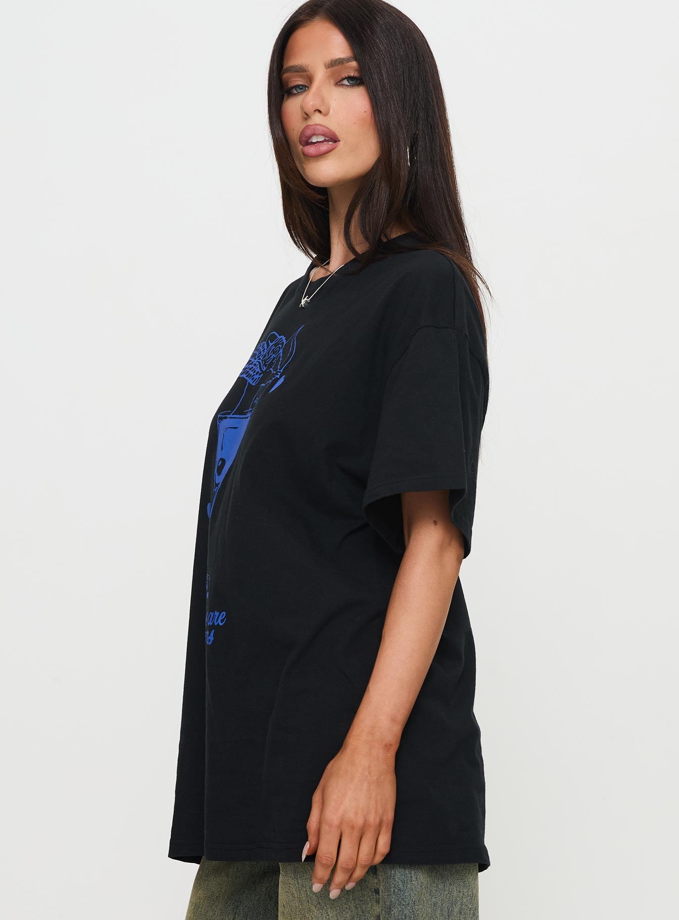 Cocktail Hour Oversized Tee Black - Image 4
