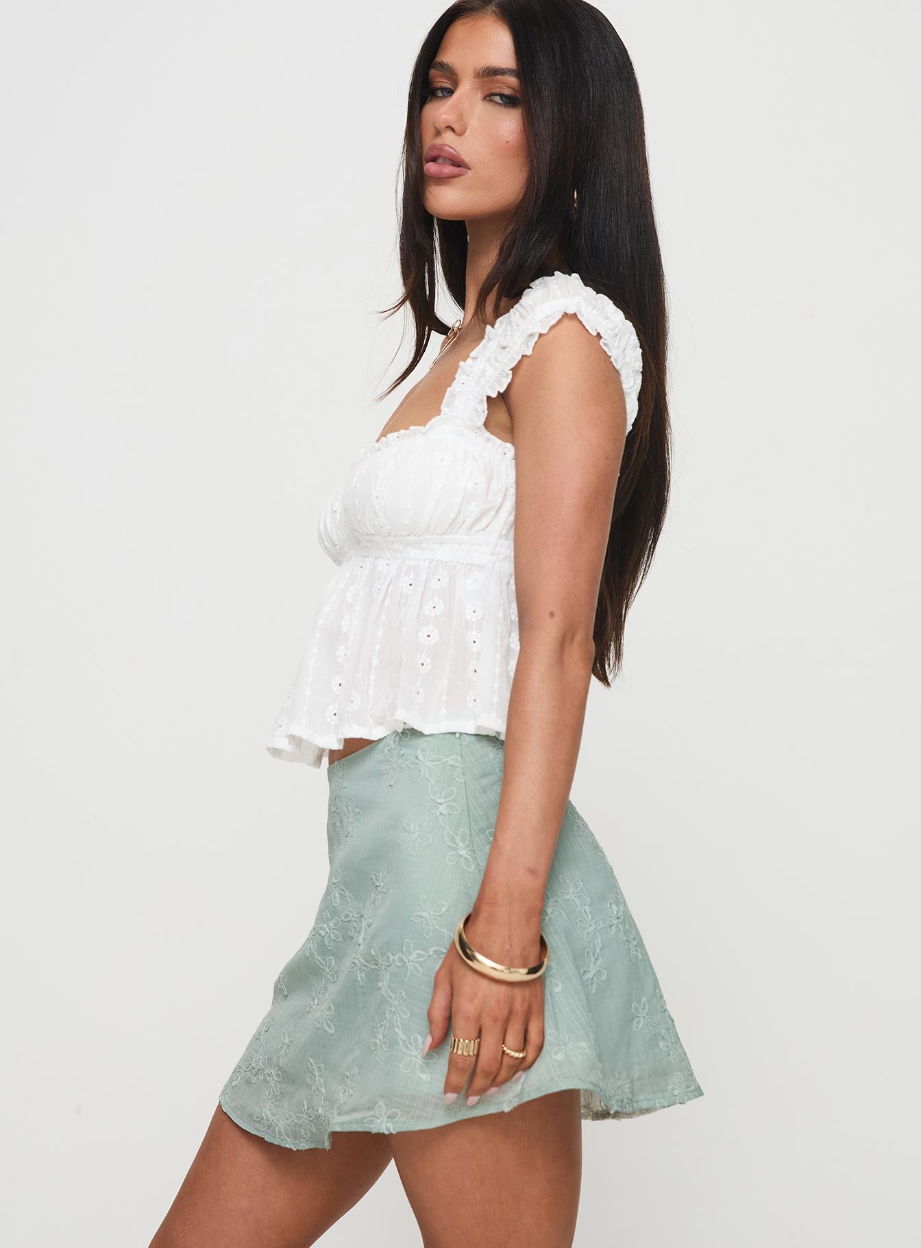 All My Friends Mini Skirt Green - Image 4