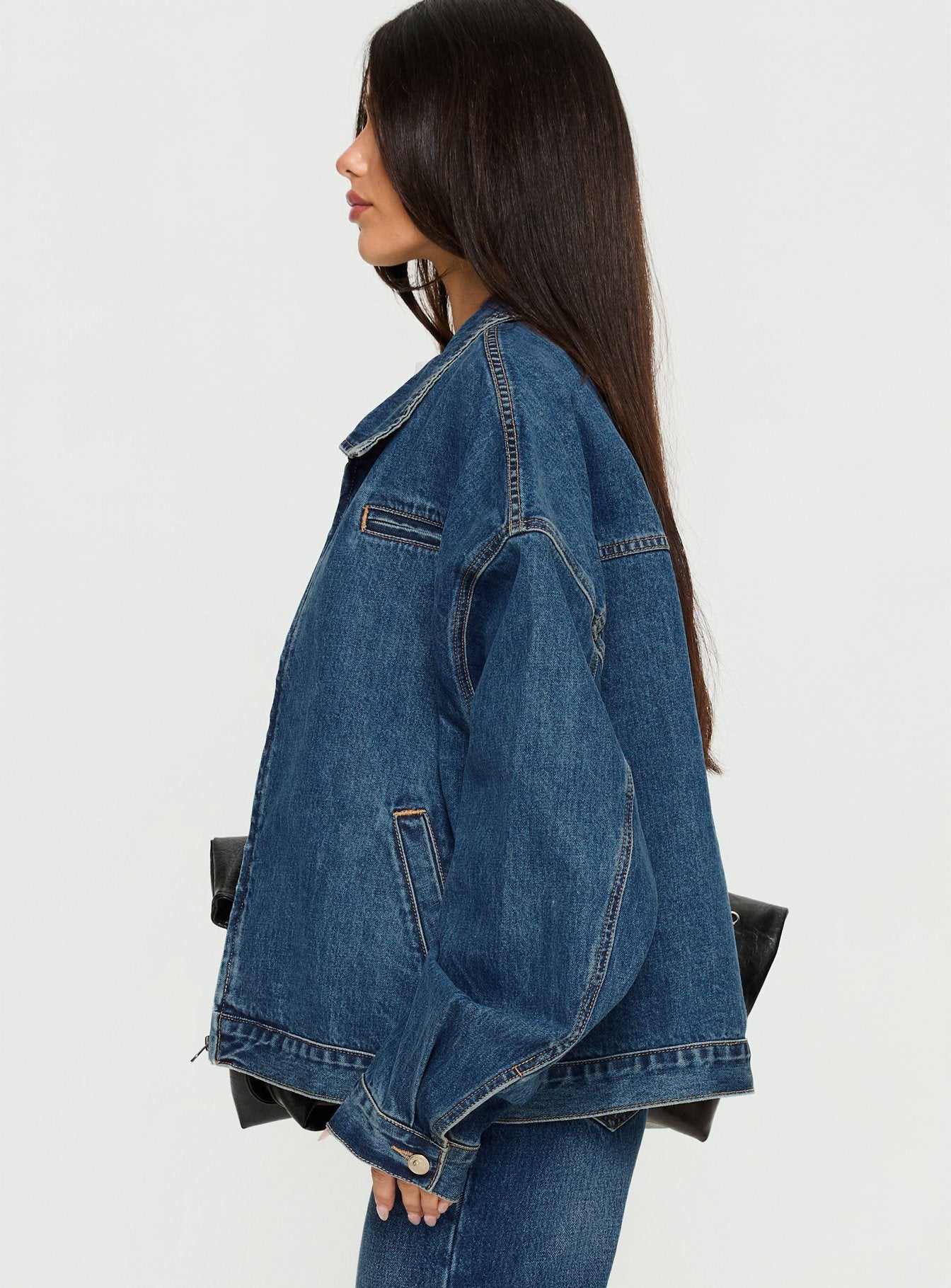 Riina Bomber Jacket Denim - Image 4