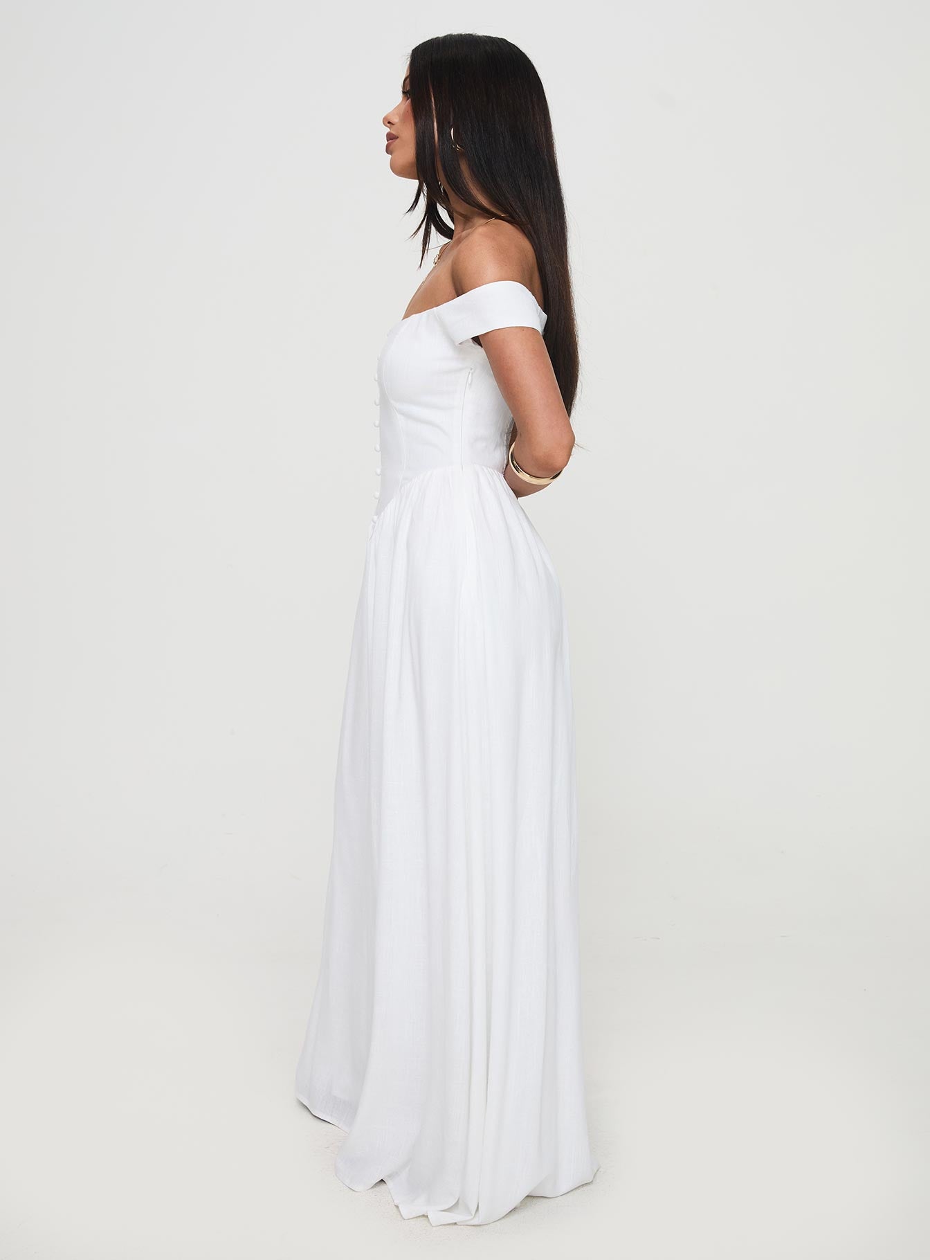 Romantic Maxi Dress White - Image 5