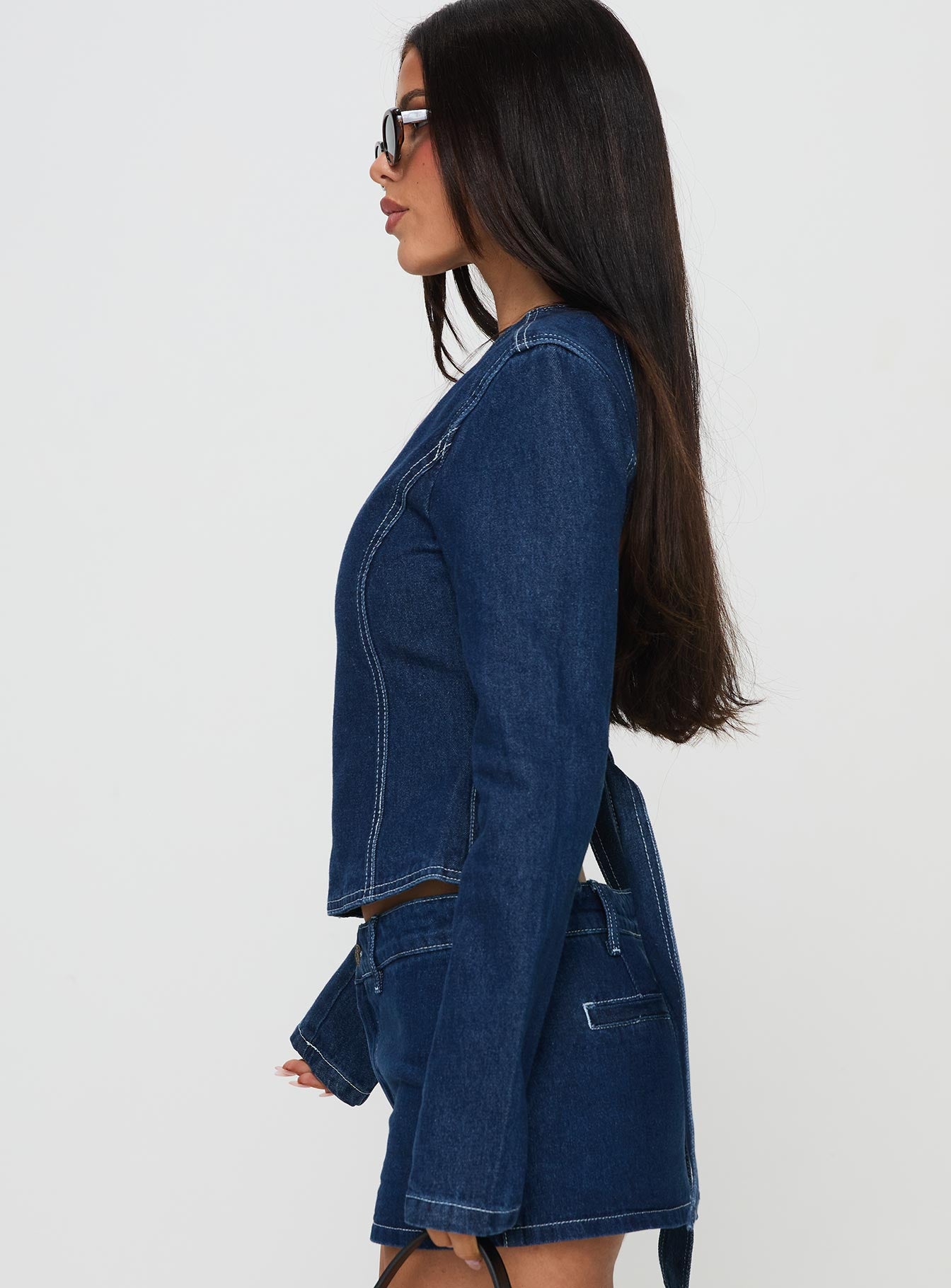 Countryside Long Sleeve Top Denim - Image 4