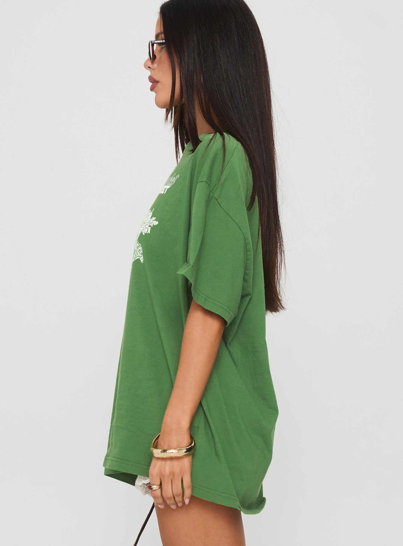 Farmers Market Oversized Graphic Tee Green - Image 4