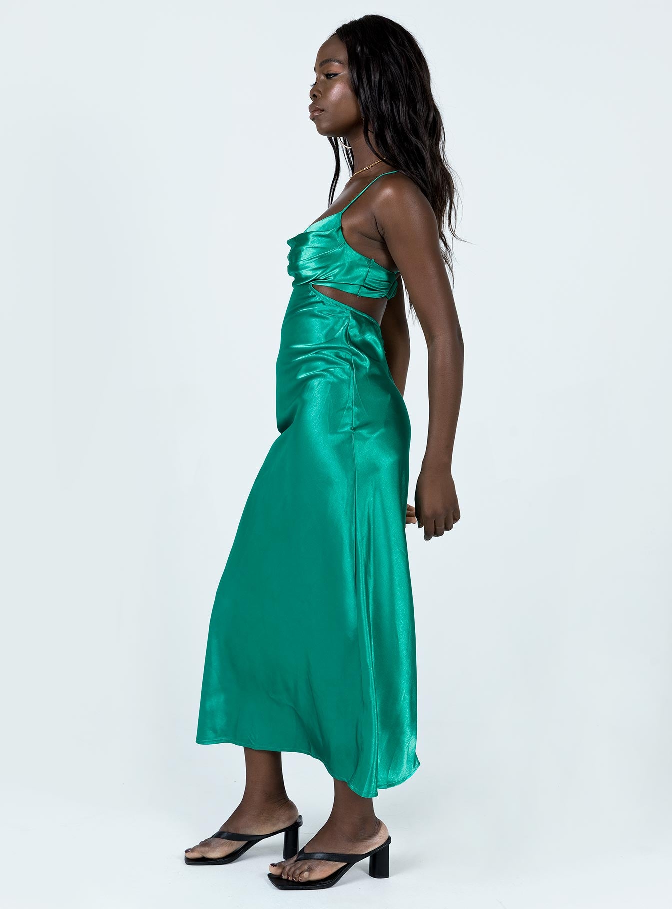 Giselle Midi Dress Green - Image 4