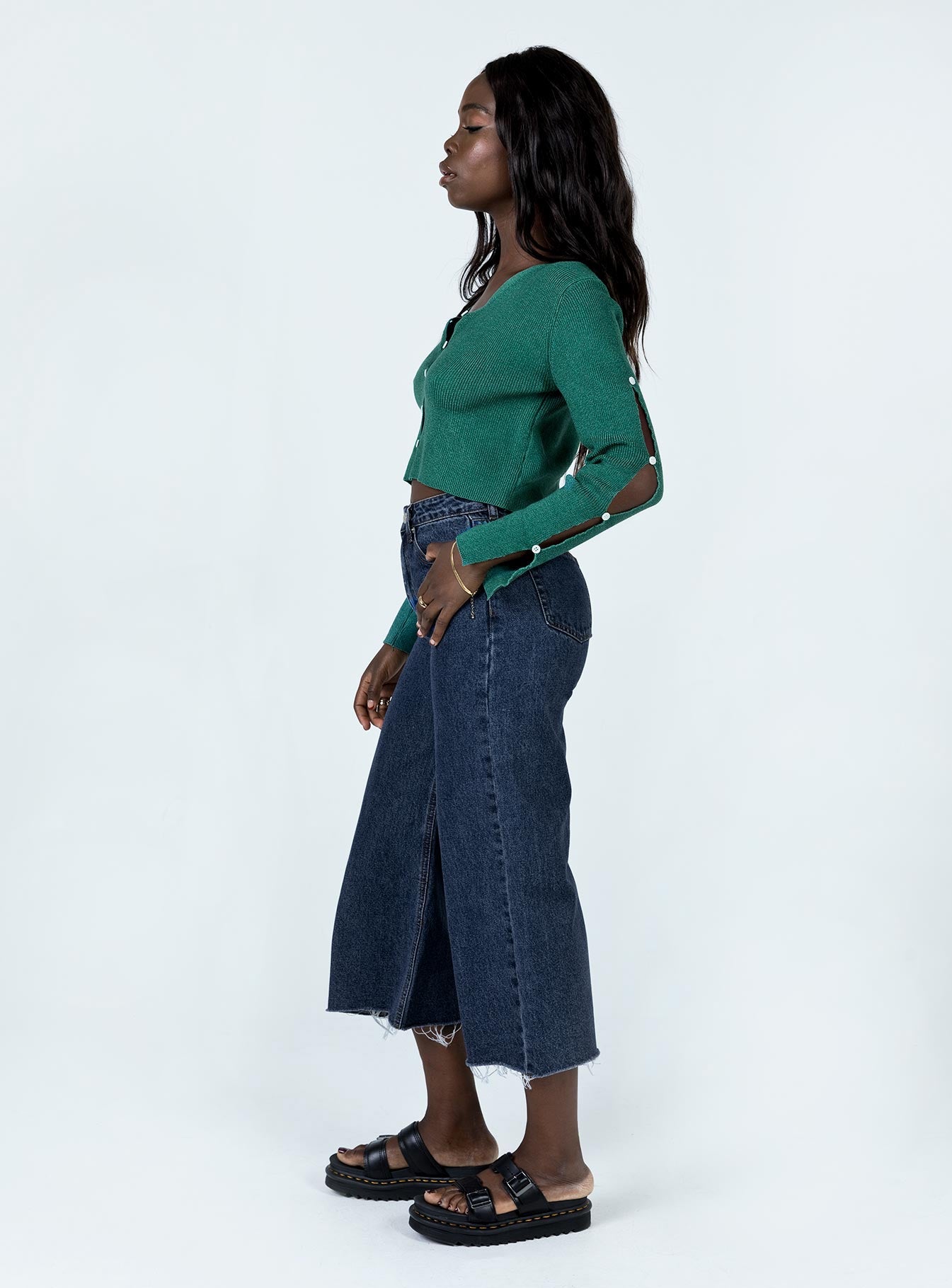 Andalusia Wide Leg Denim Jeans - Image 3