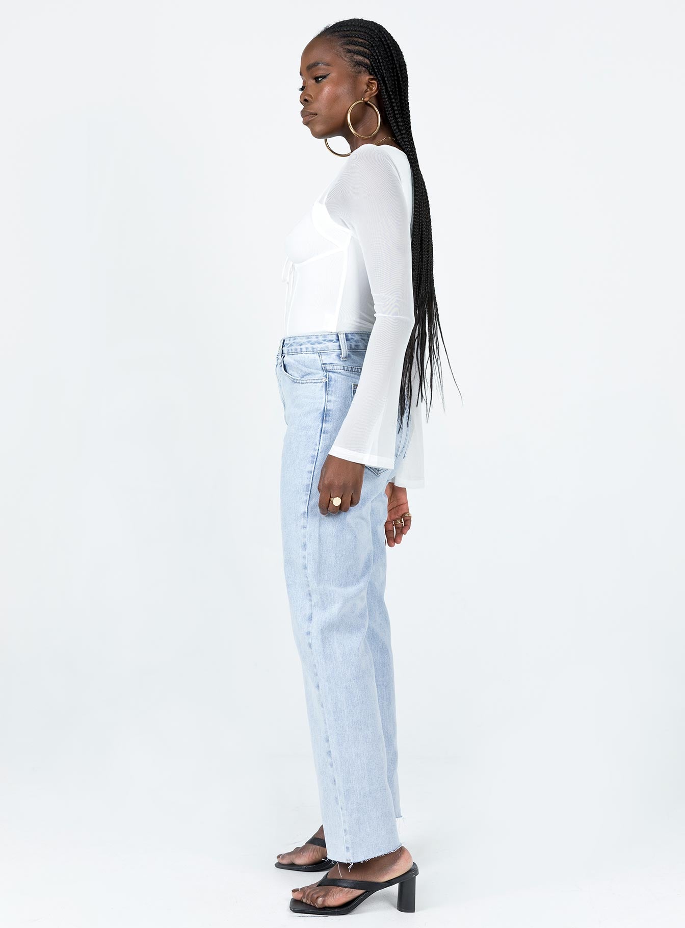 Queenstown Straight Leg Jeans Light Wash Denim - Image 4