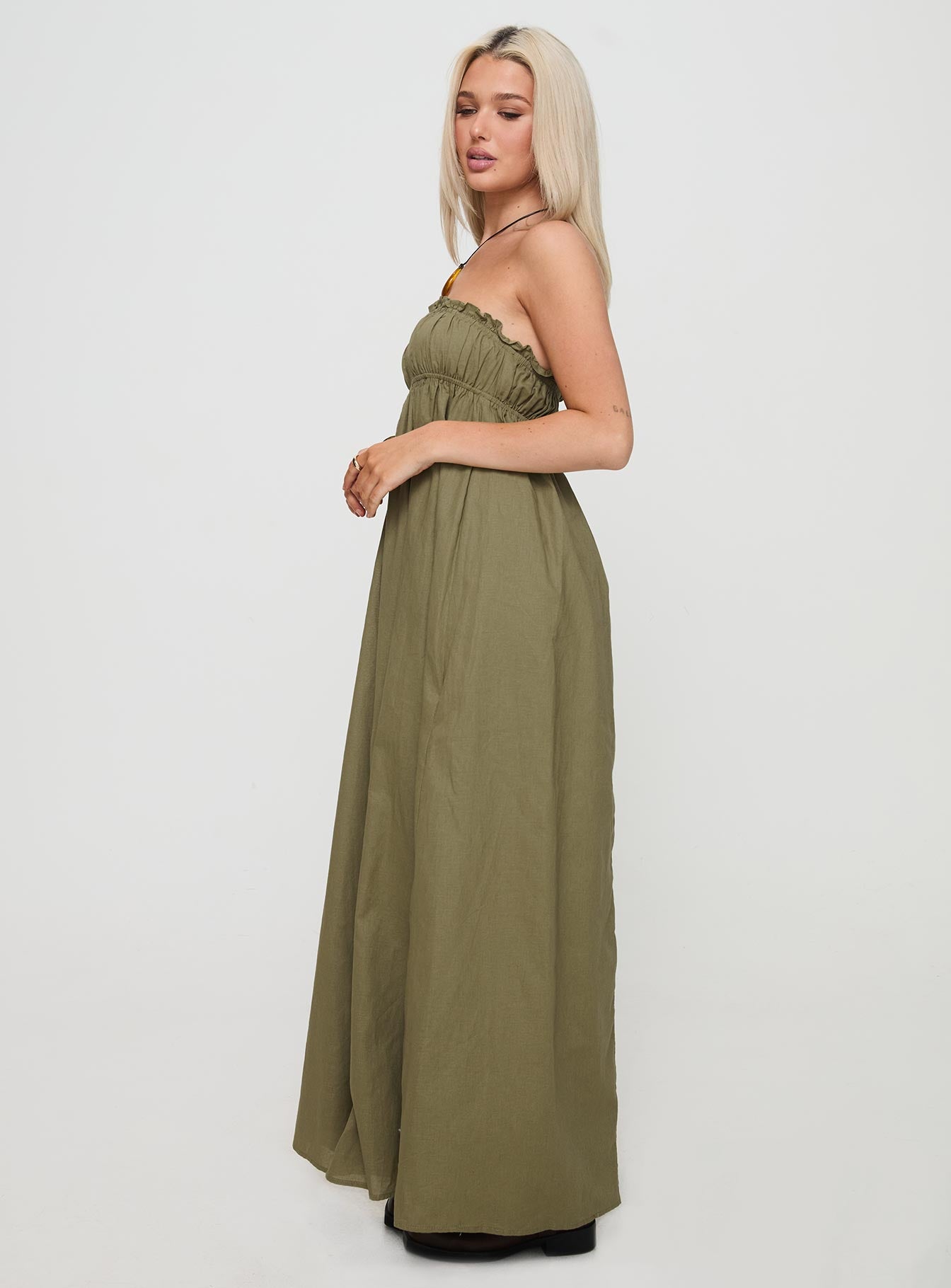 Isannah Maxi Dress Sage - Image 3