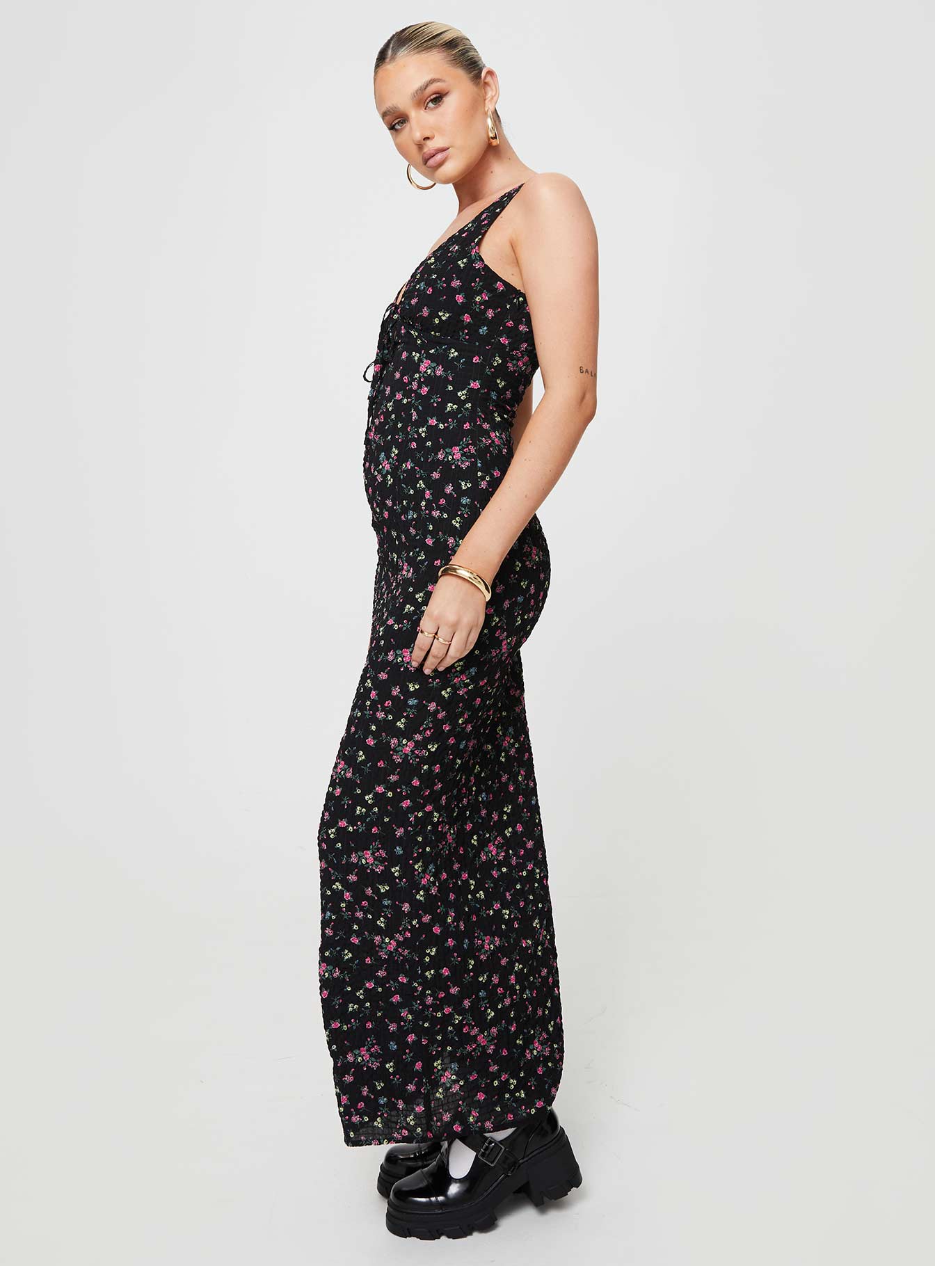 Marlita Maxi Dress Black - Image 3
