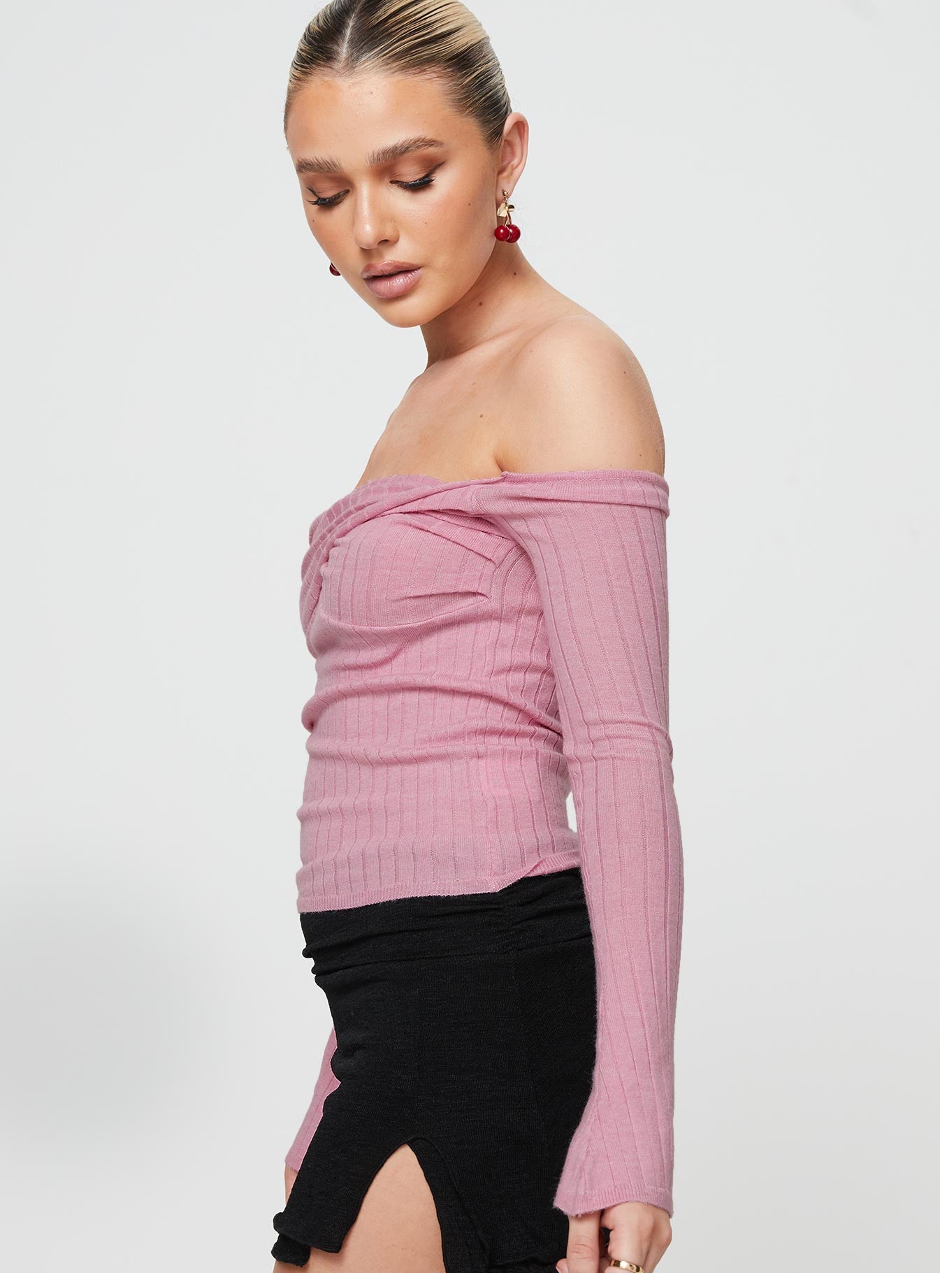 Adalia Long Sleeve Top Pink - Image 4
