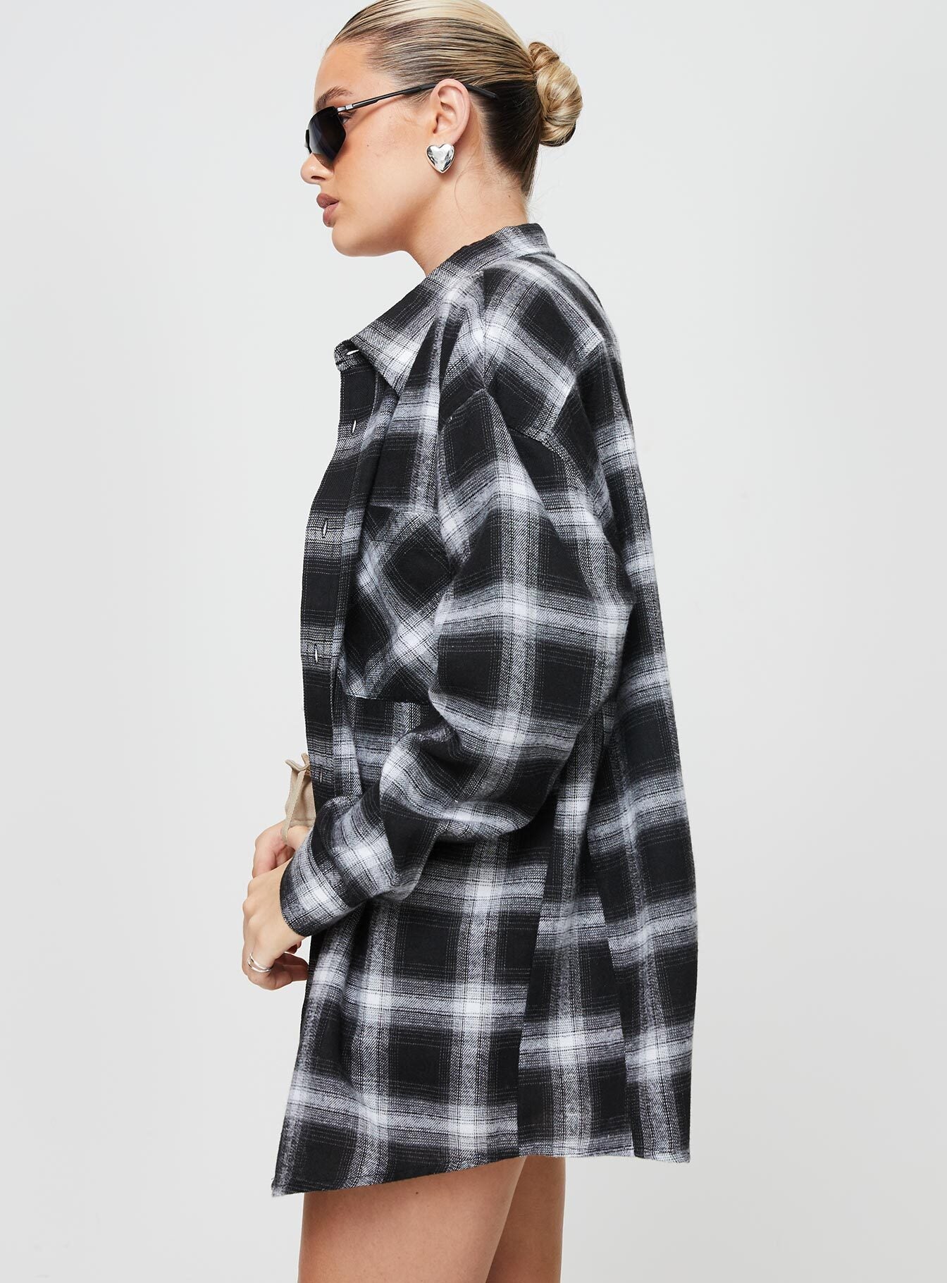 Waver Shirt Black / White Check - Image 4