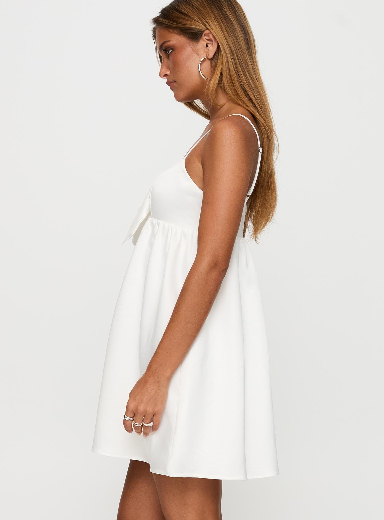 Wilmina Mini Dress White - Image 4