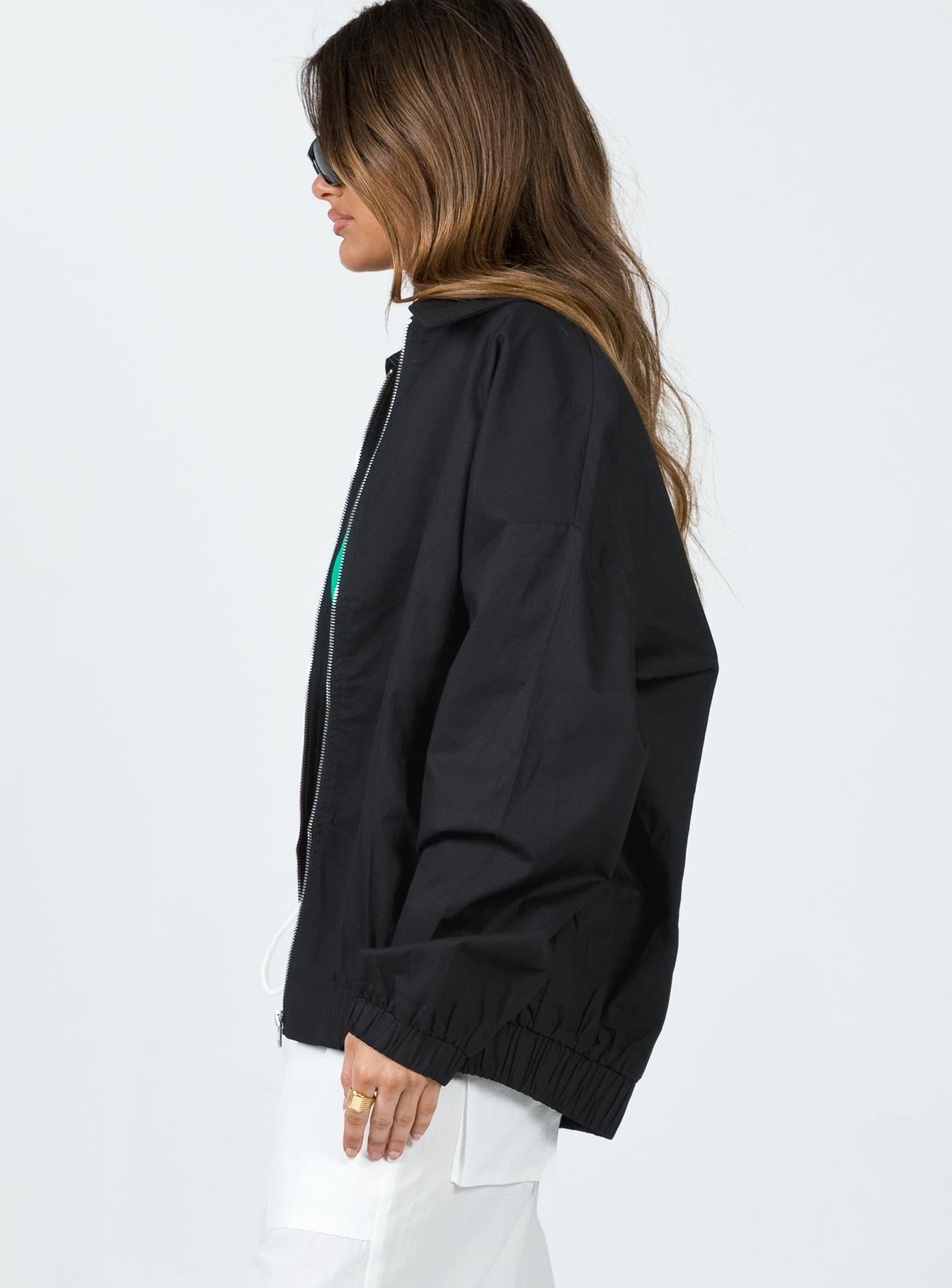 Telford Zip Up Coaches Jacket Black - Image 4