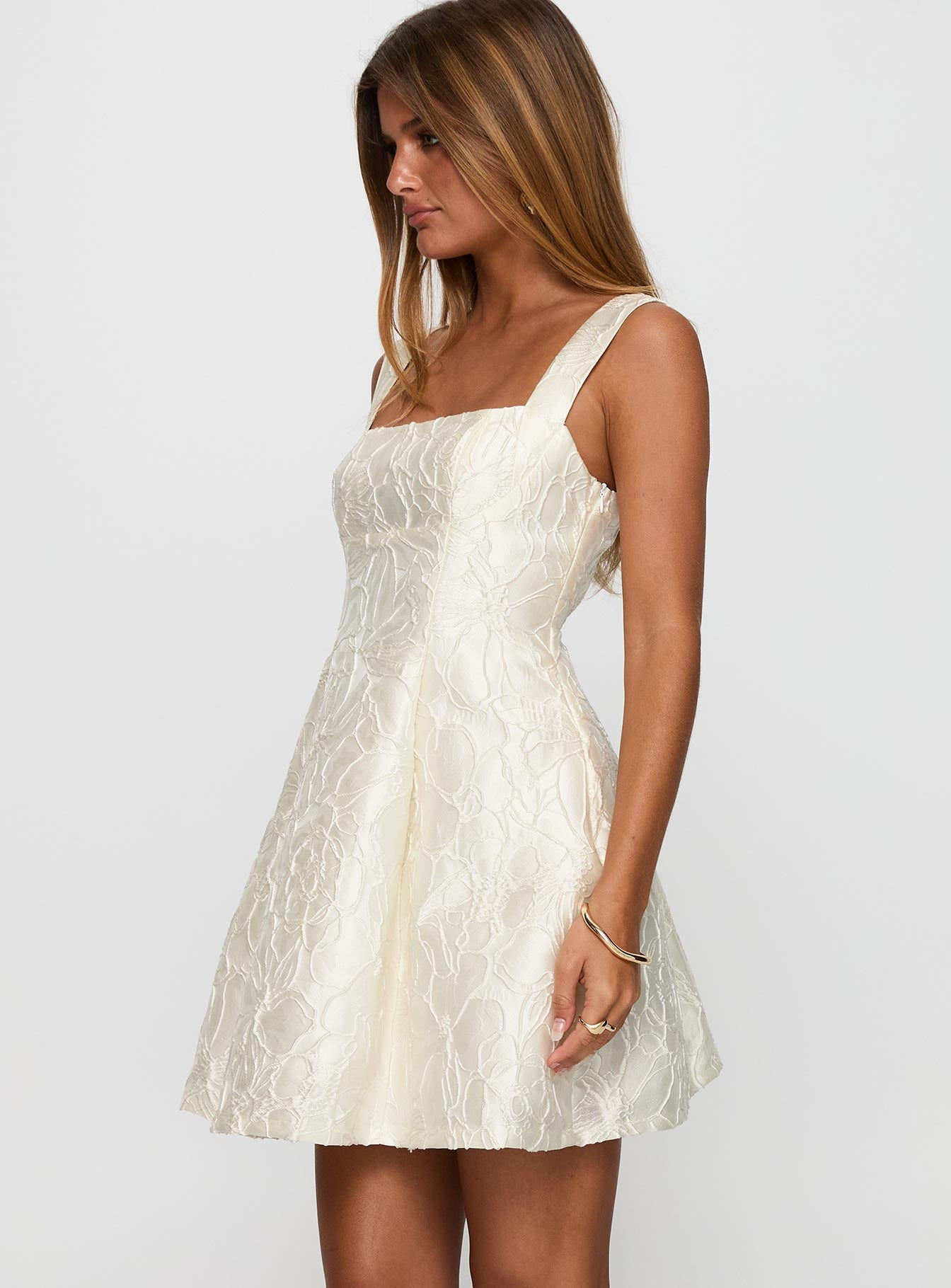 Eloquent Mini Dress Ivory - Image 4