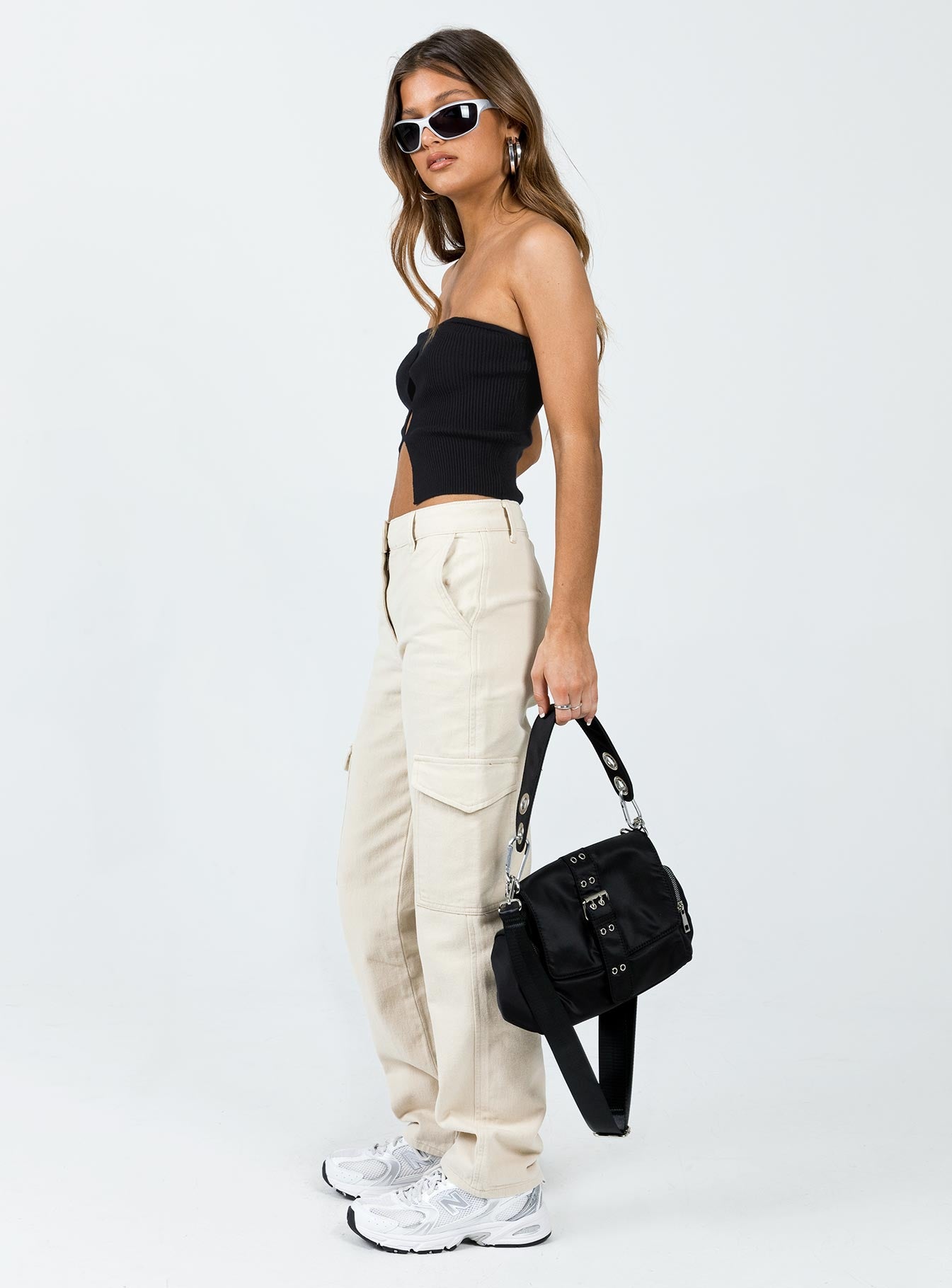 Courtside Cargo Pants Beige - Image 3