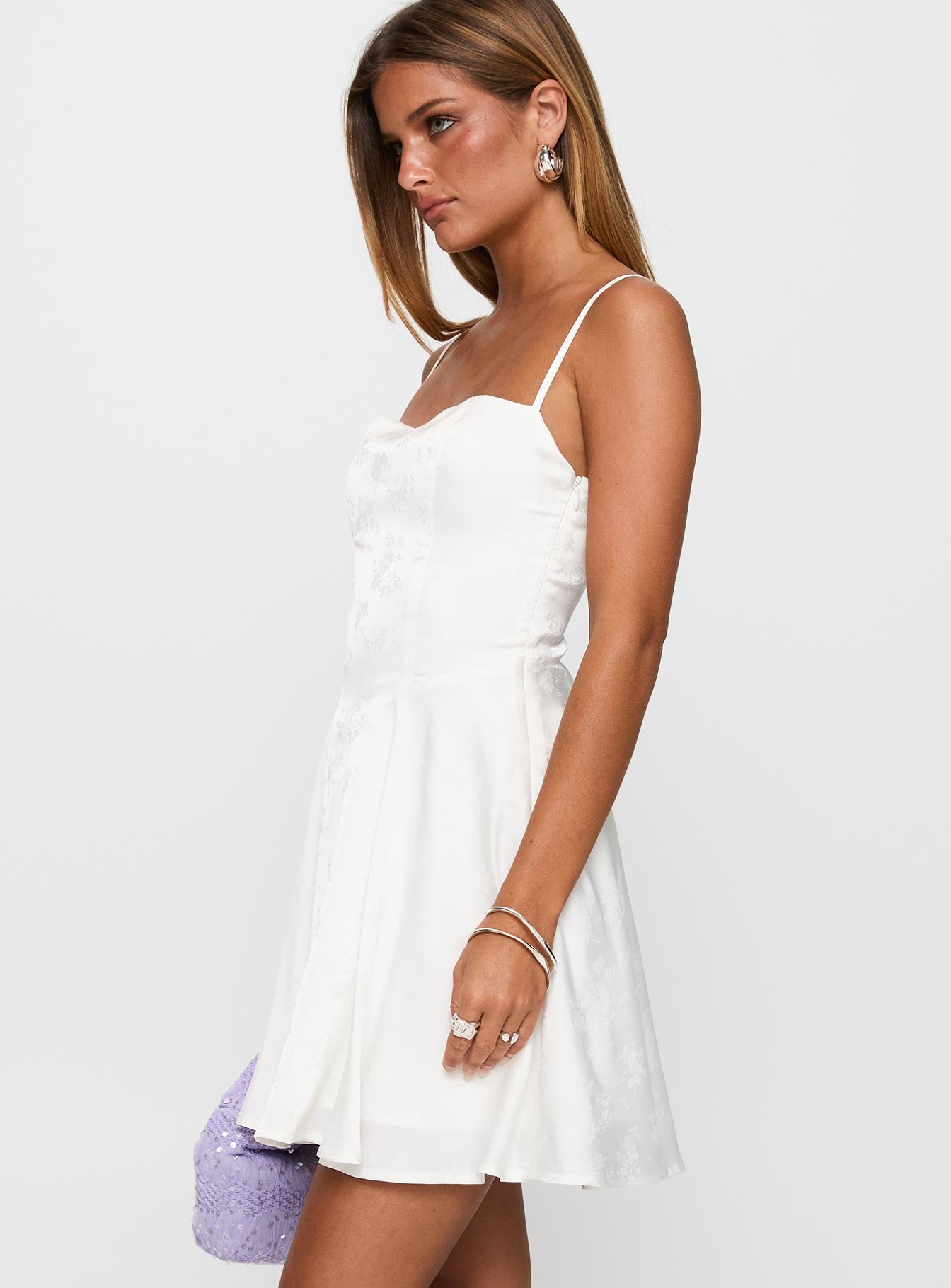 Dreams Ahead Mini Dress White - Image 4