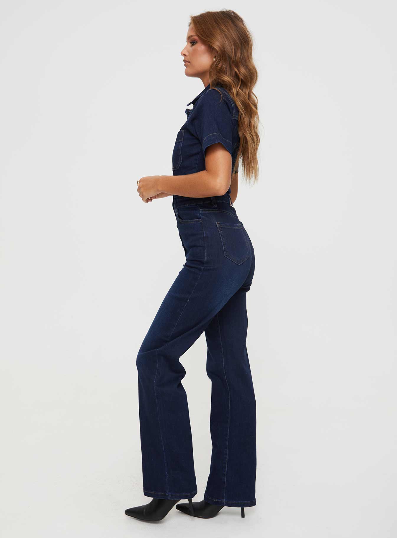 Muro Denim Jumpsuit Blue - Image 4