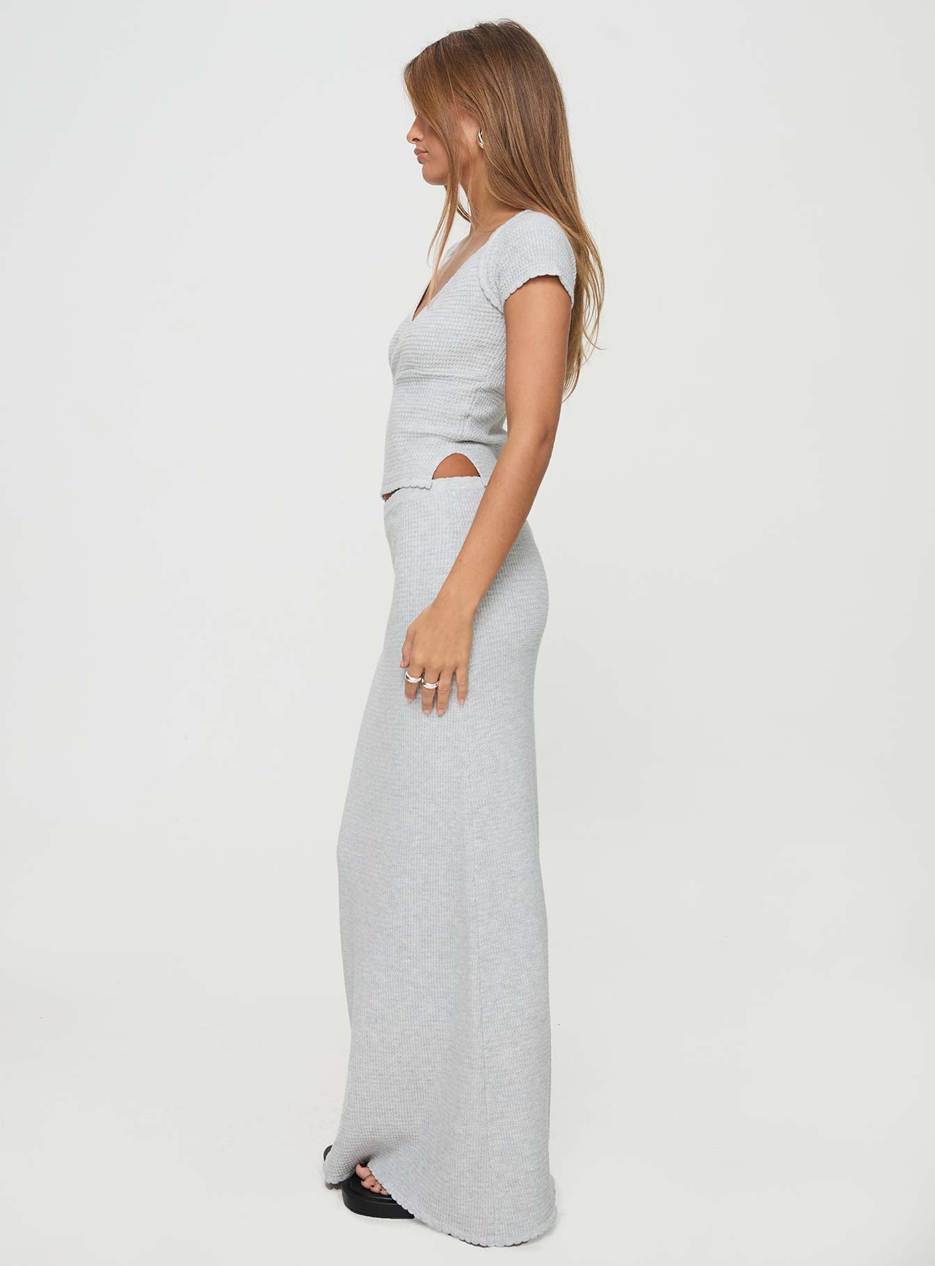 Just Like That Maxi Skirt Grey - Image 4