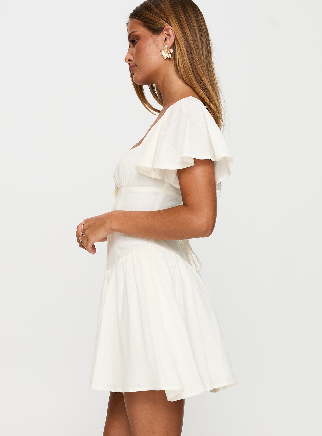 Forever More Mini Dress White - Image 4