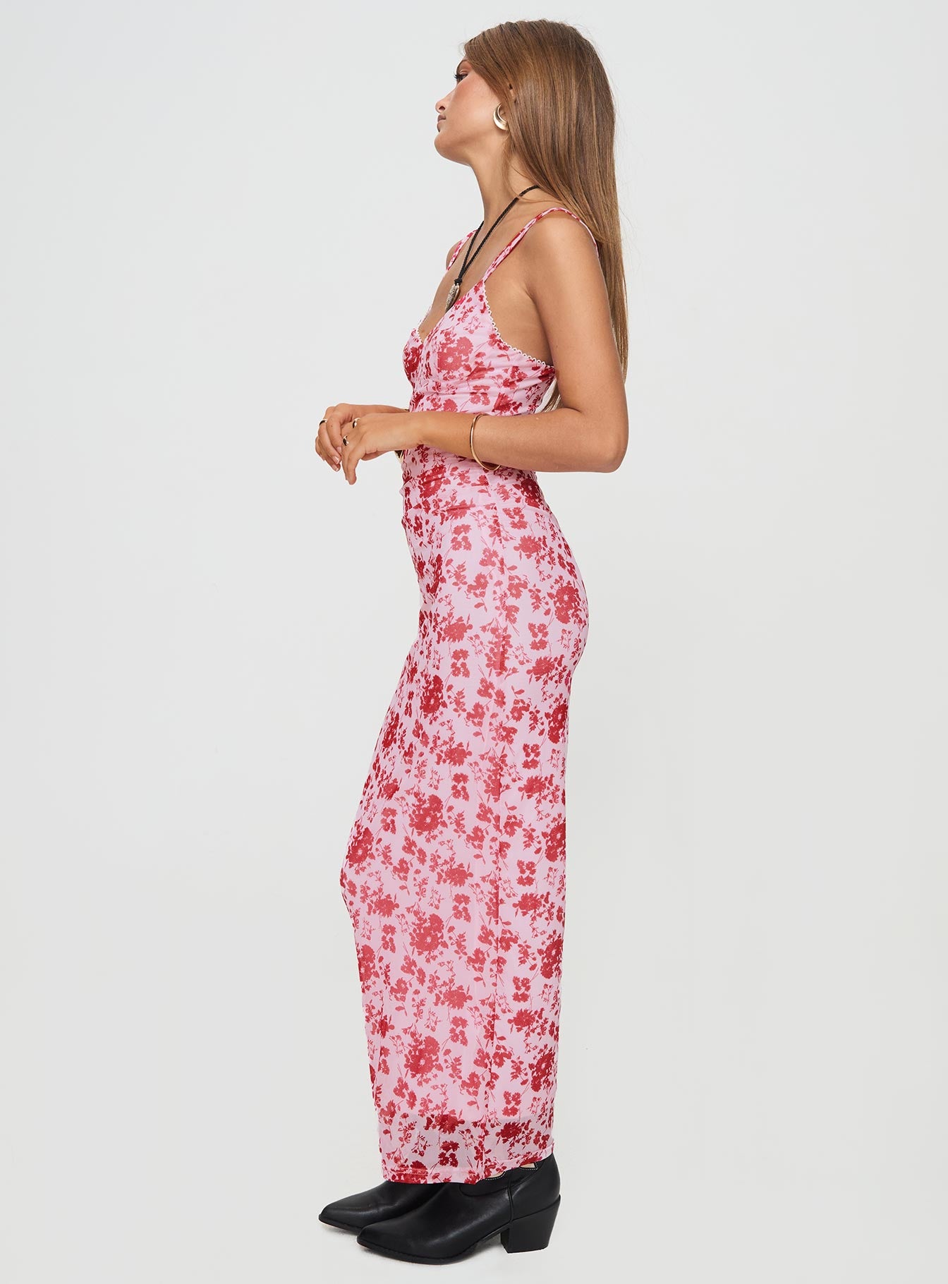 Cotter Maxi Dress Pink / Floral - Image 4