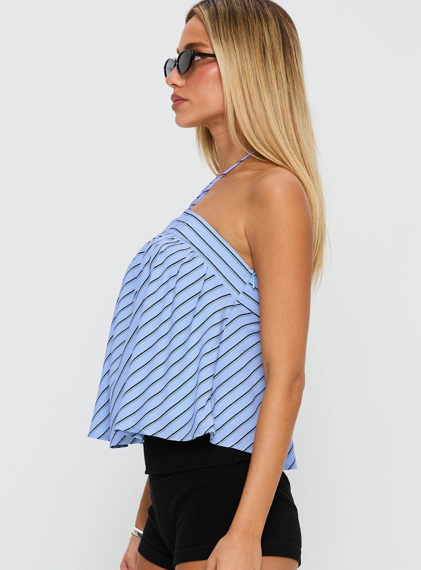 Moonlit Top Blue Stripe - Image 4