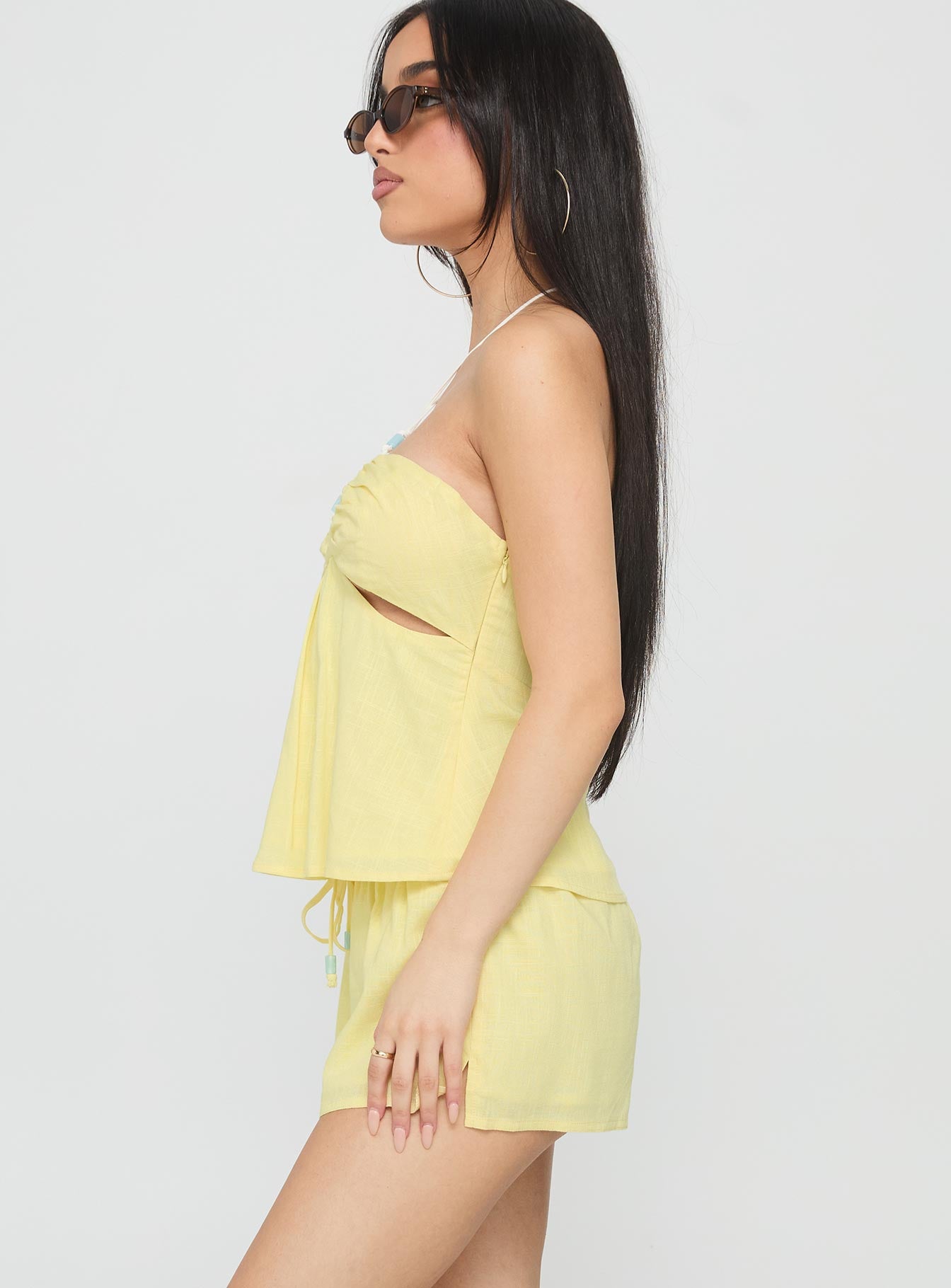 Lissone Tie Neck Set Yellow - Image 3