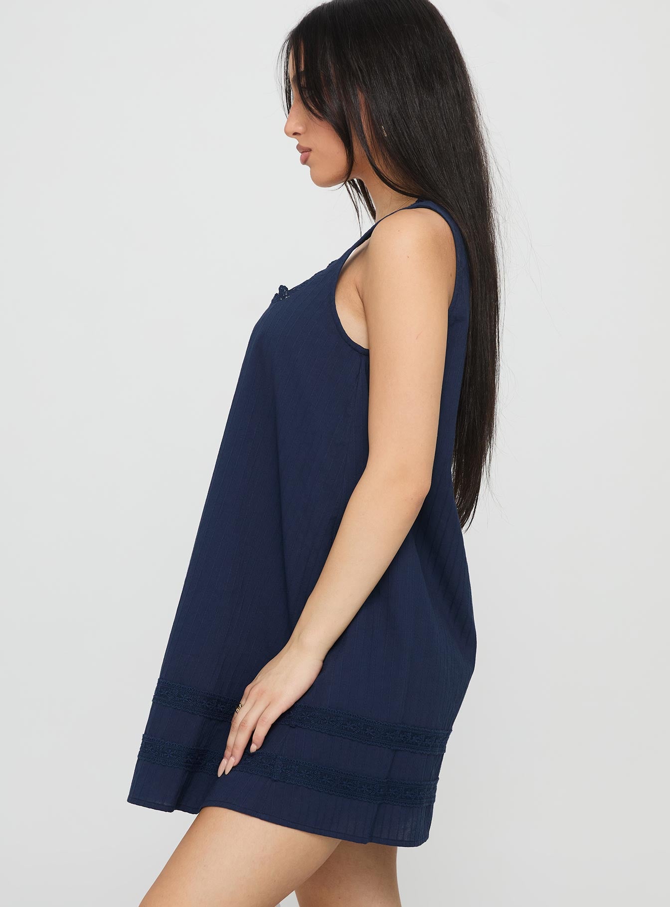 Alanah Mini Dress Navy - Image 4