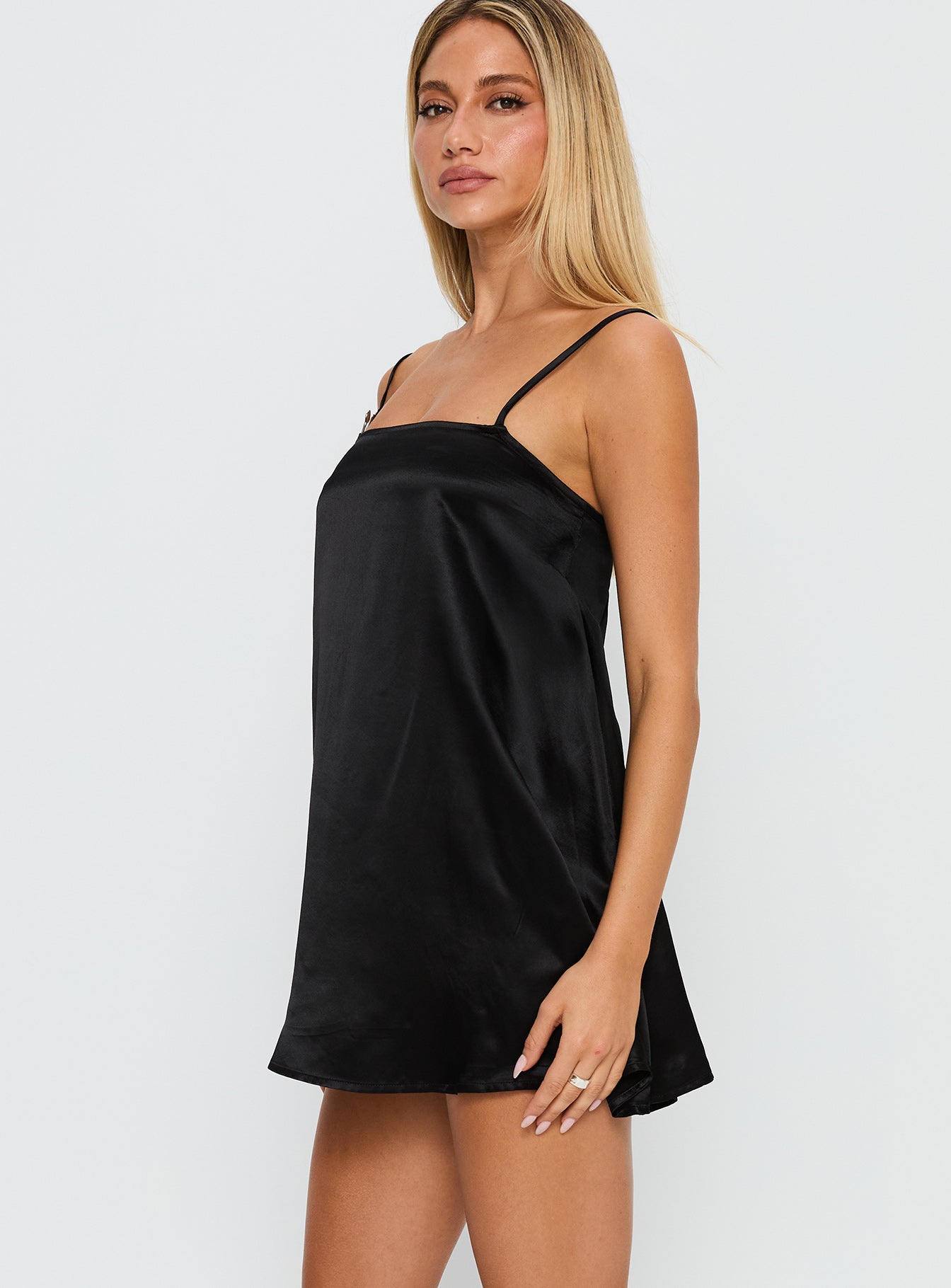 Apple Cider Mini Dress Black - Image 4