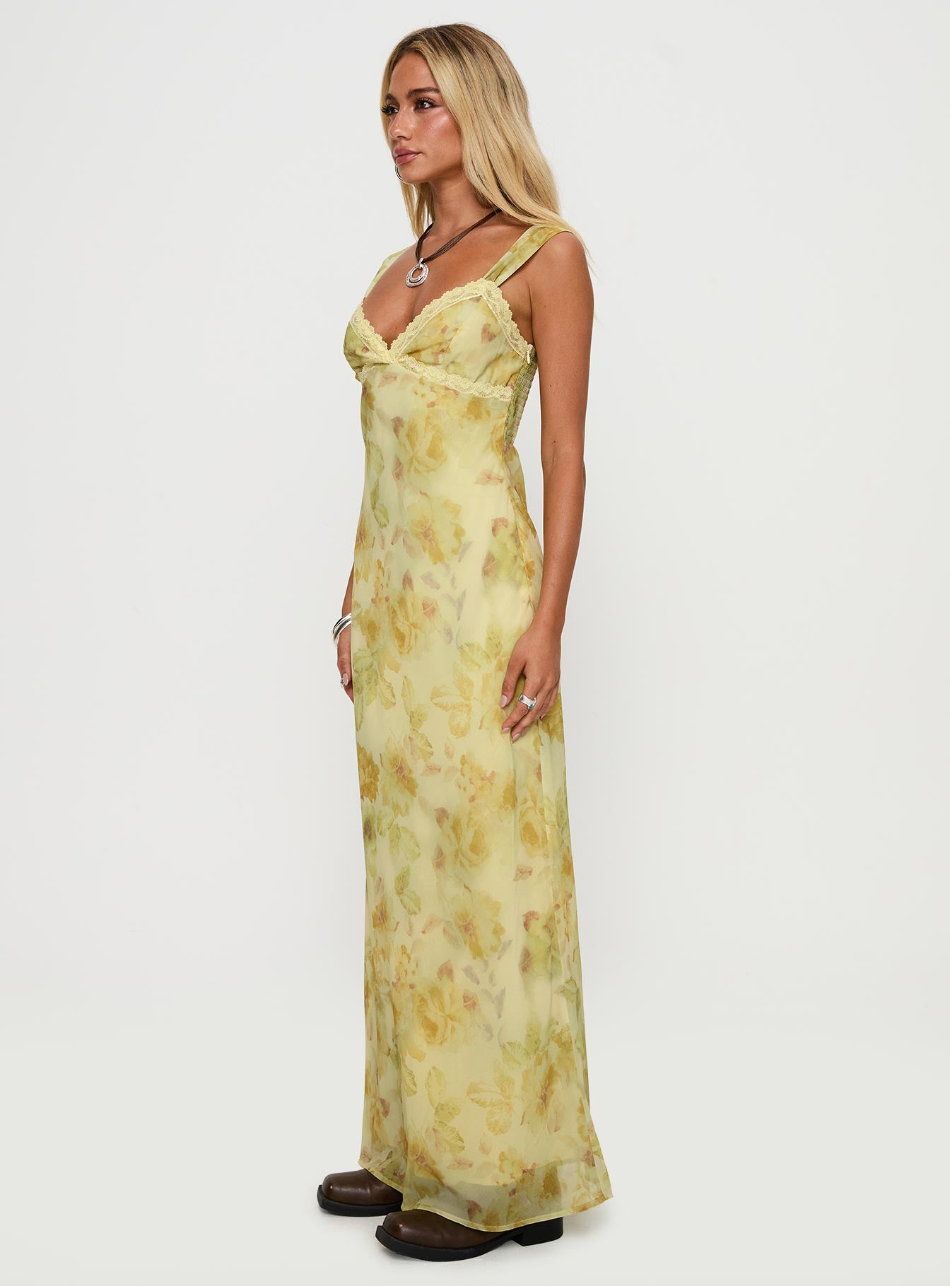 Fernwood Maxi Dress Yellow Multi - Image 4