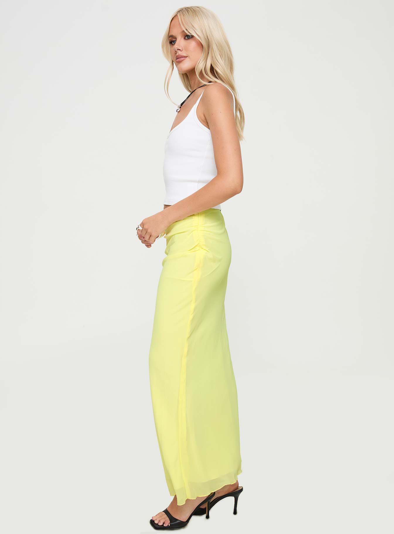 Herrera Maxi Skirt Yellow - Image 4
