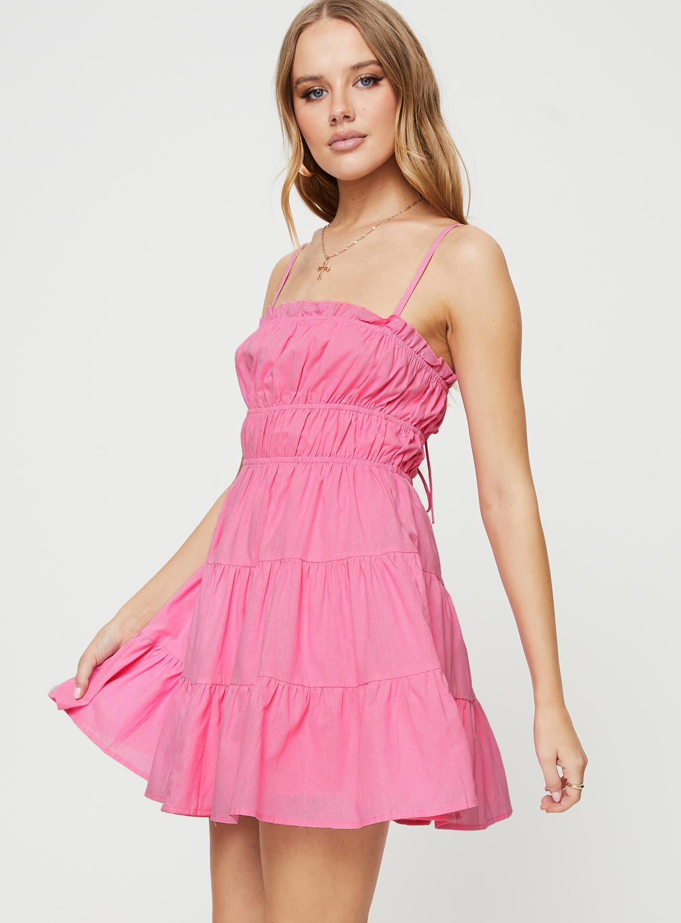 Ceara Mini Dress Pink - Image 4
