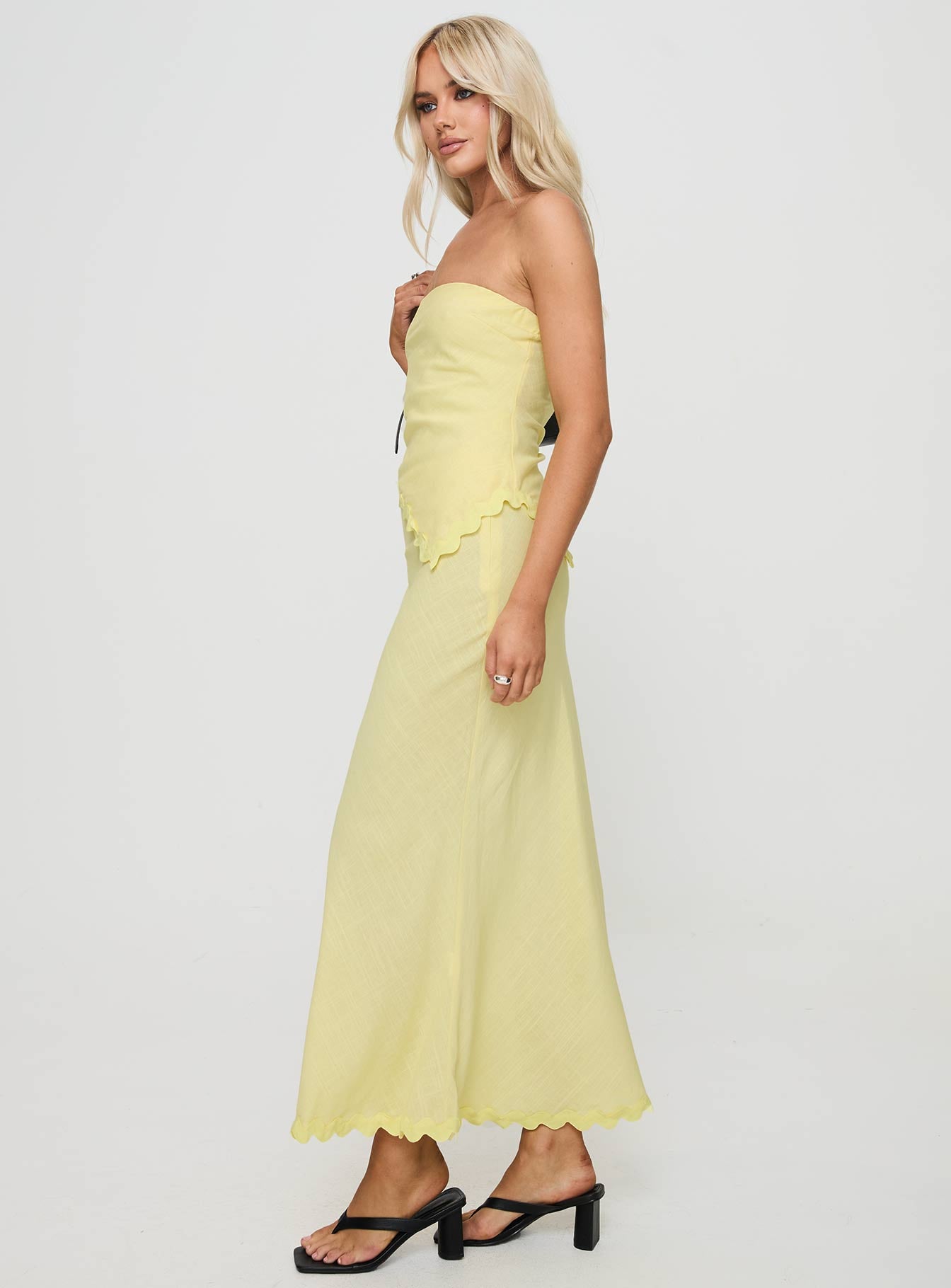 Silvershore Maxi Skirt Yellow - Image 4