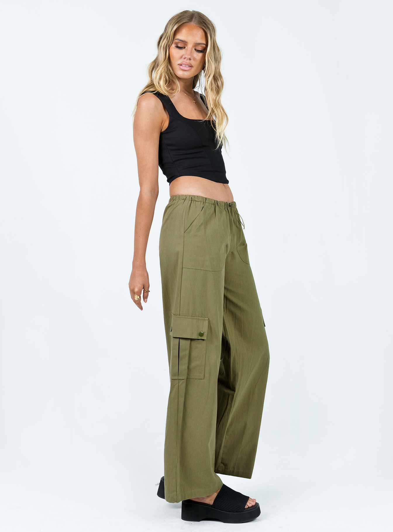 Mackey Cargo Utility Pants Khaki - Image 3