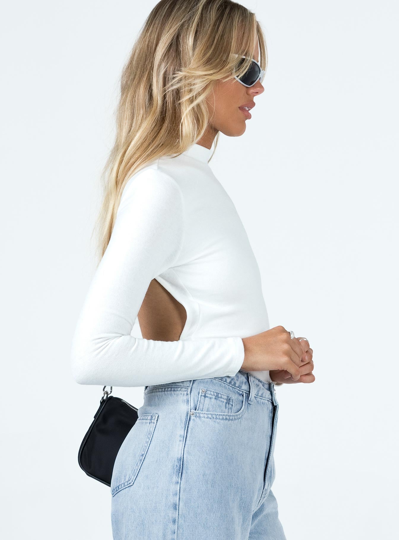 Cosmos Backless Bodysuit Ivory - Image 5