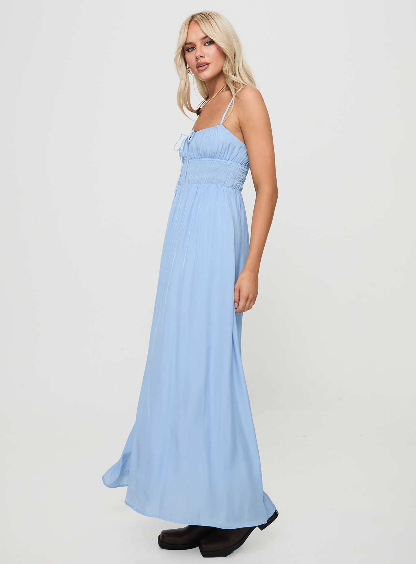 Jersie Maxi Dress Blue - Image 4