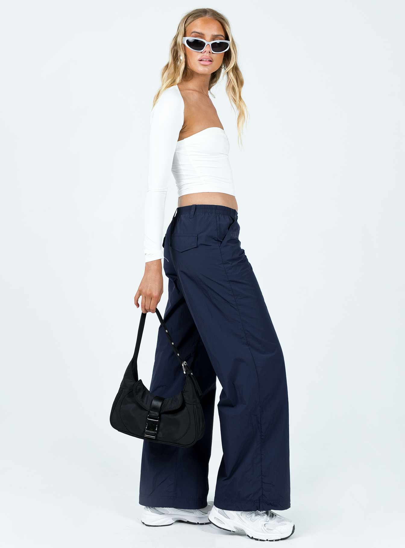 Annerley Parachute Pants Navy - Image 4
