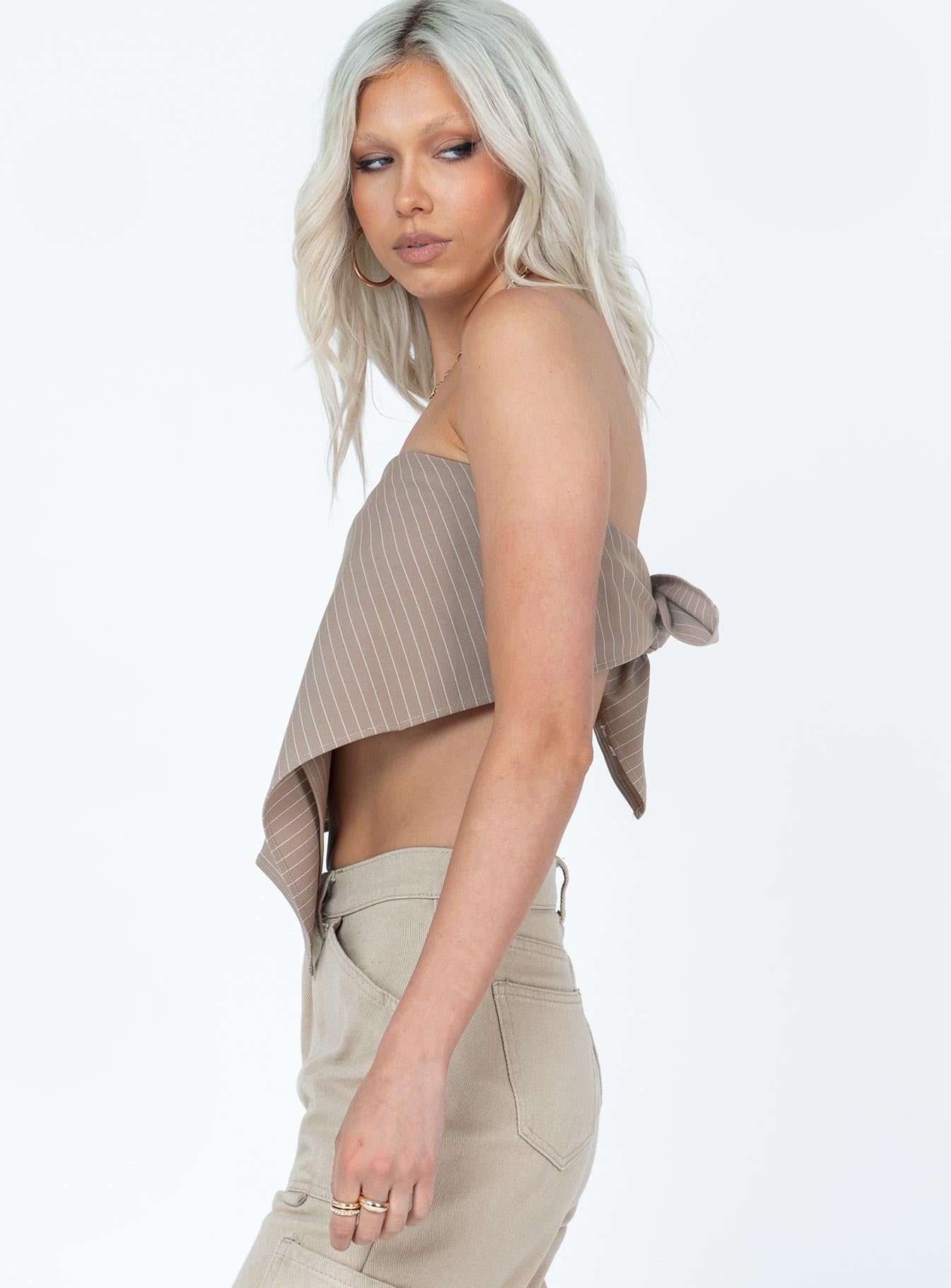 Titius Hair Scarf Beige - Image 4