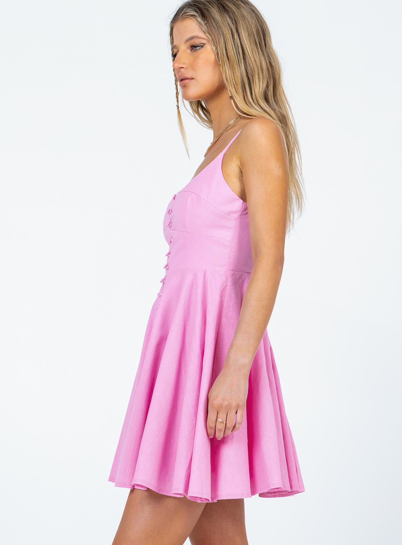 Marena Mini Dress Pink - Image 3