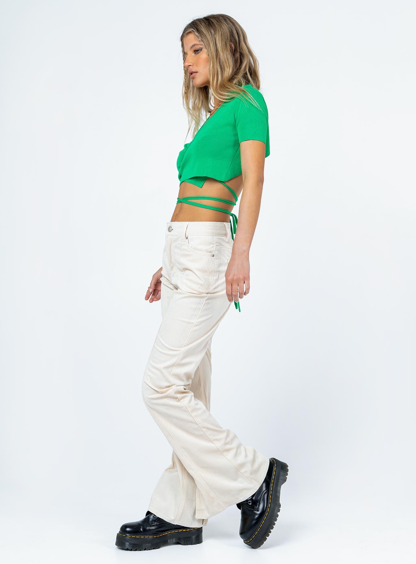 Michael Cord Pants Beige - Image 4