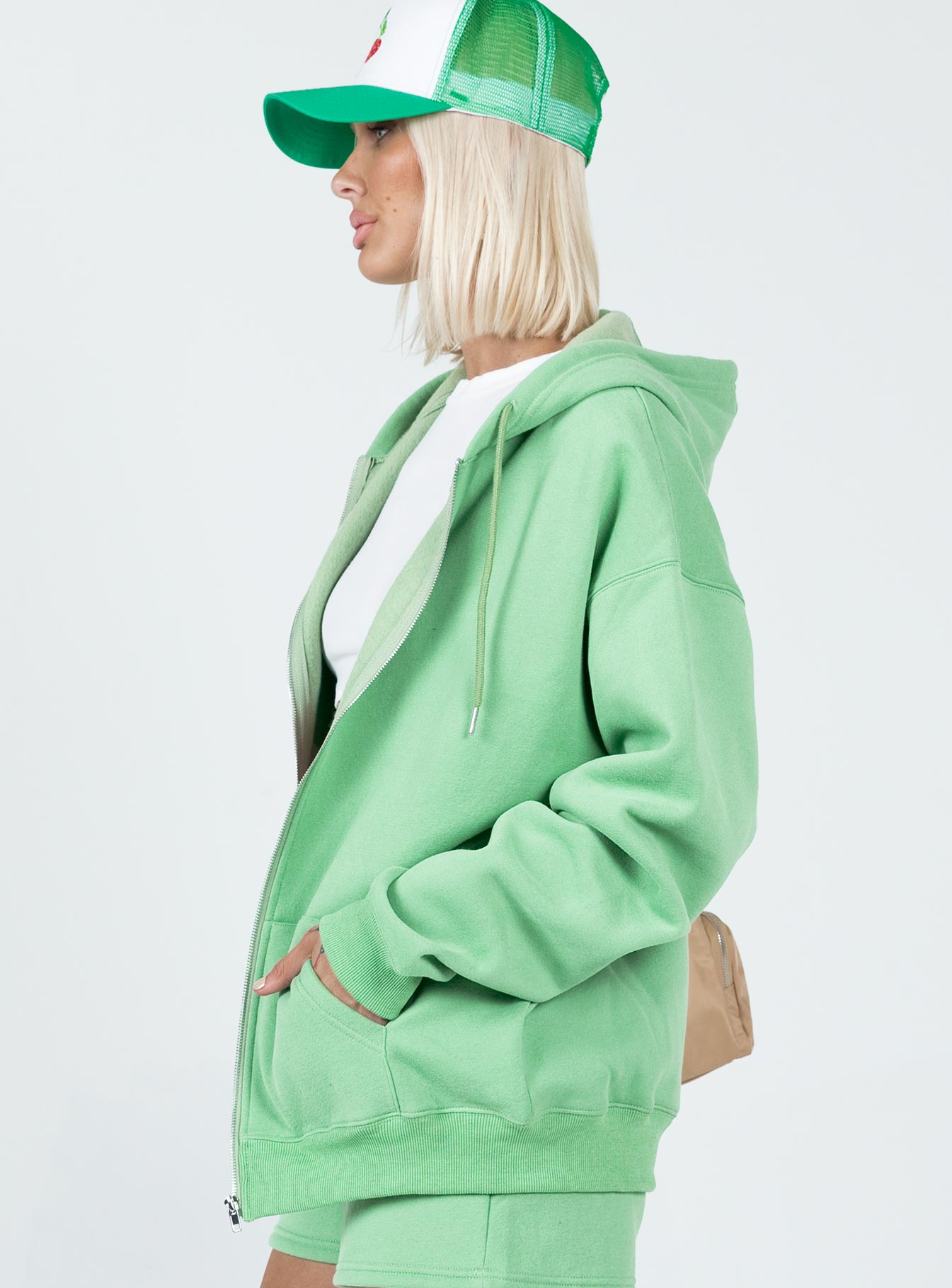 Hoda Zip Up Jacket Green - Image 4
