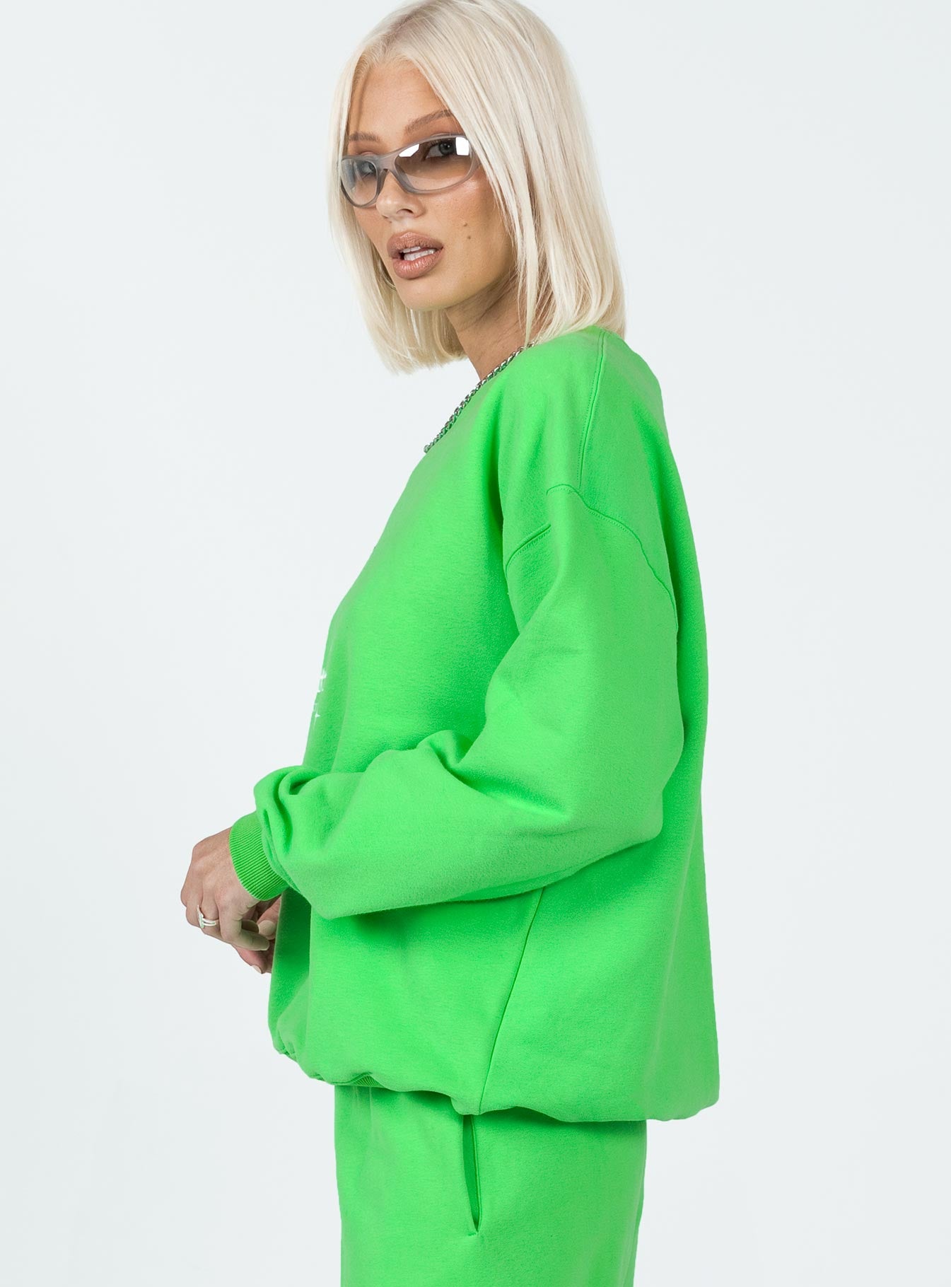 Only Four You Sweatshirt Green - Image 4