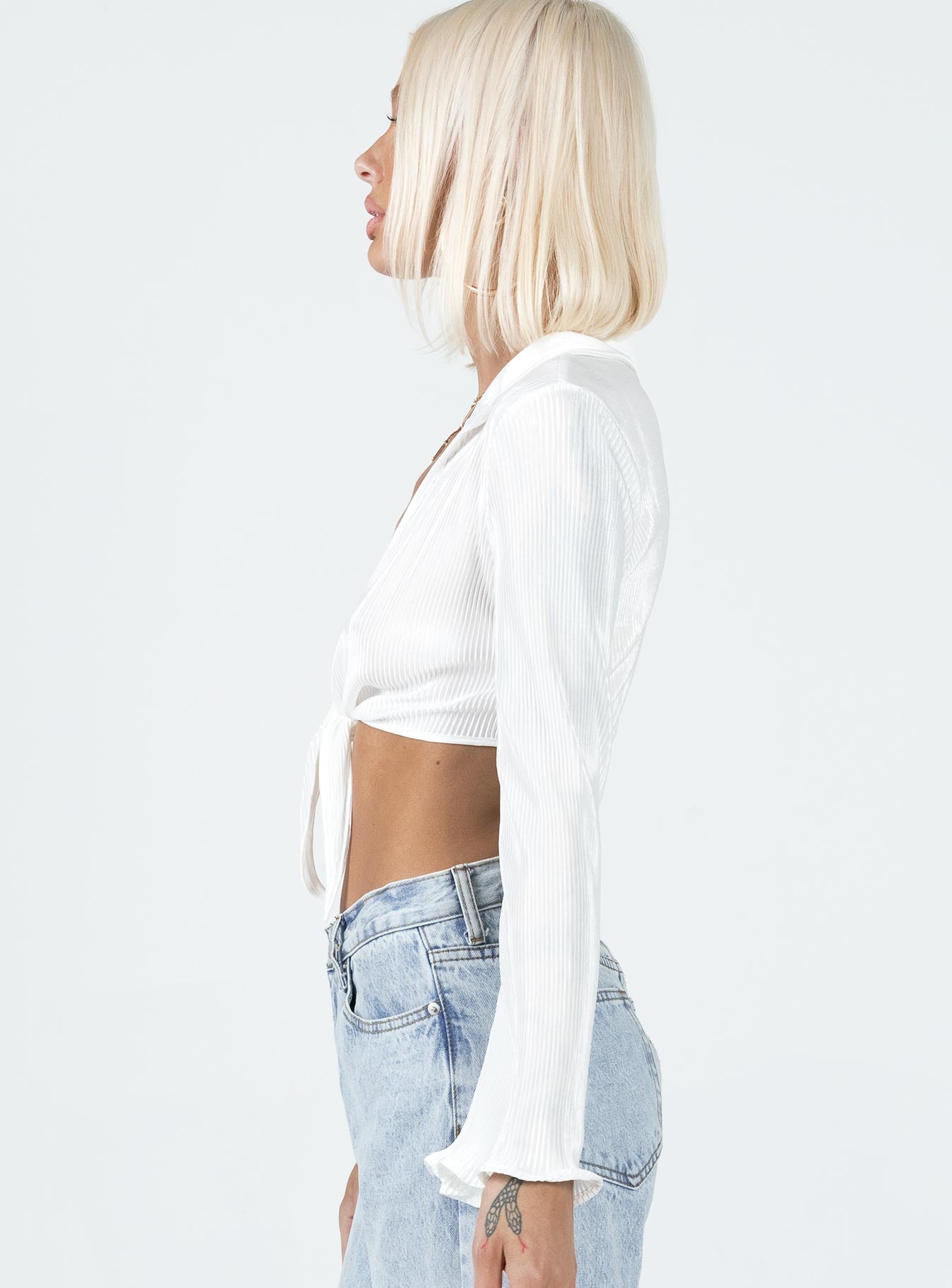 Venga Long Sleeve Top White - Image 4