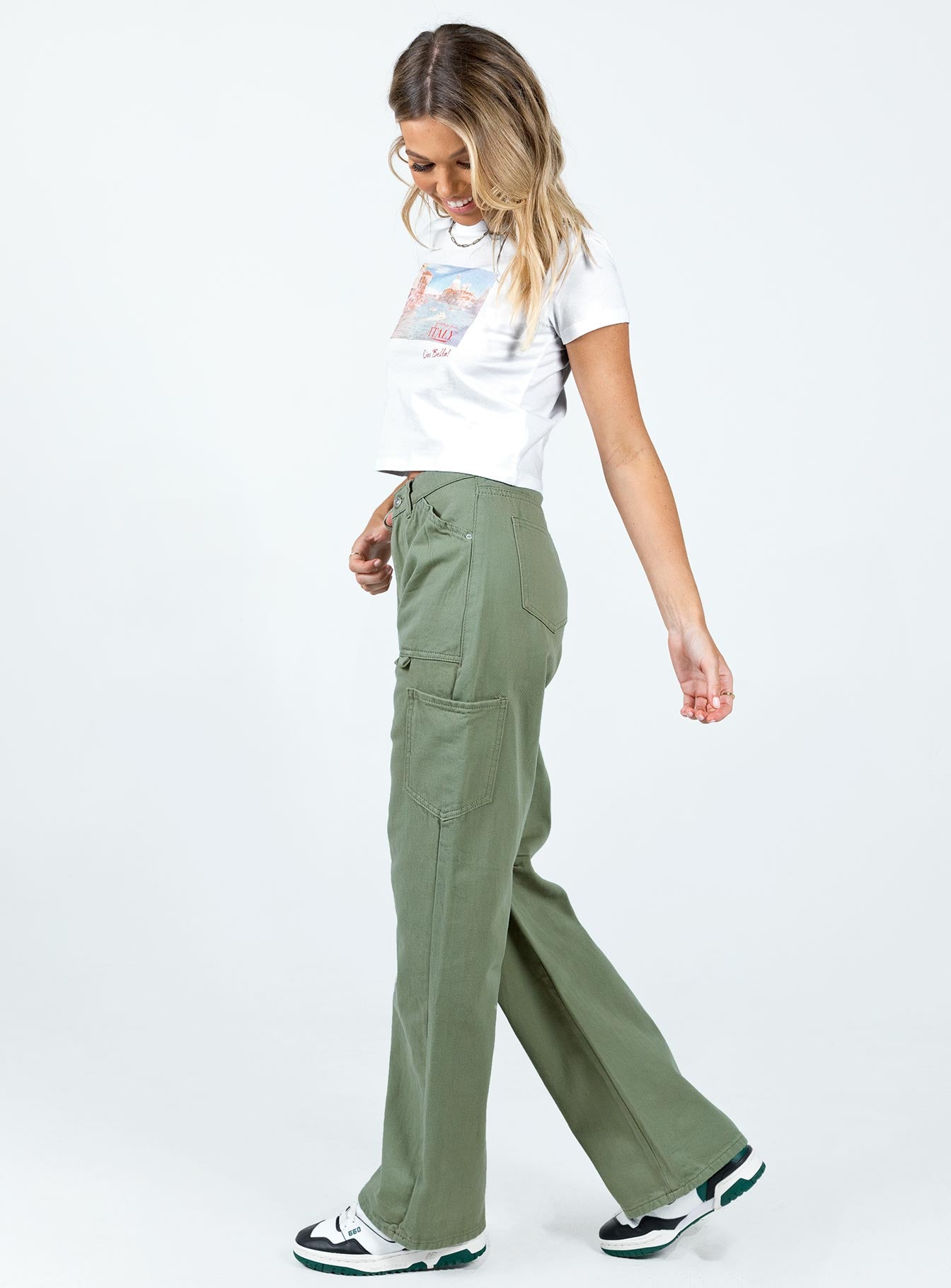 Bassett Cargo Jeans Khaki - Image 3