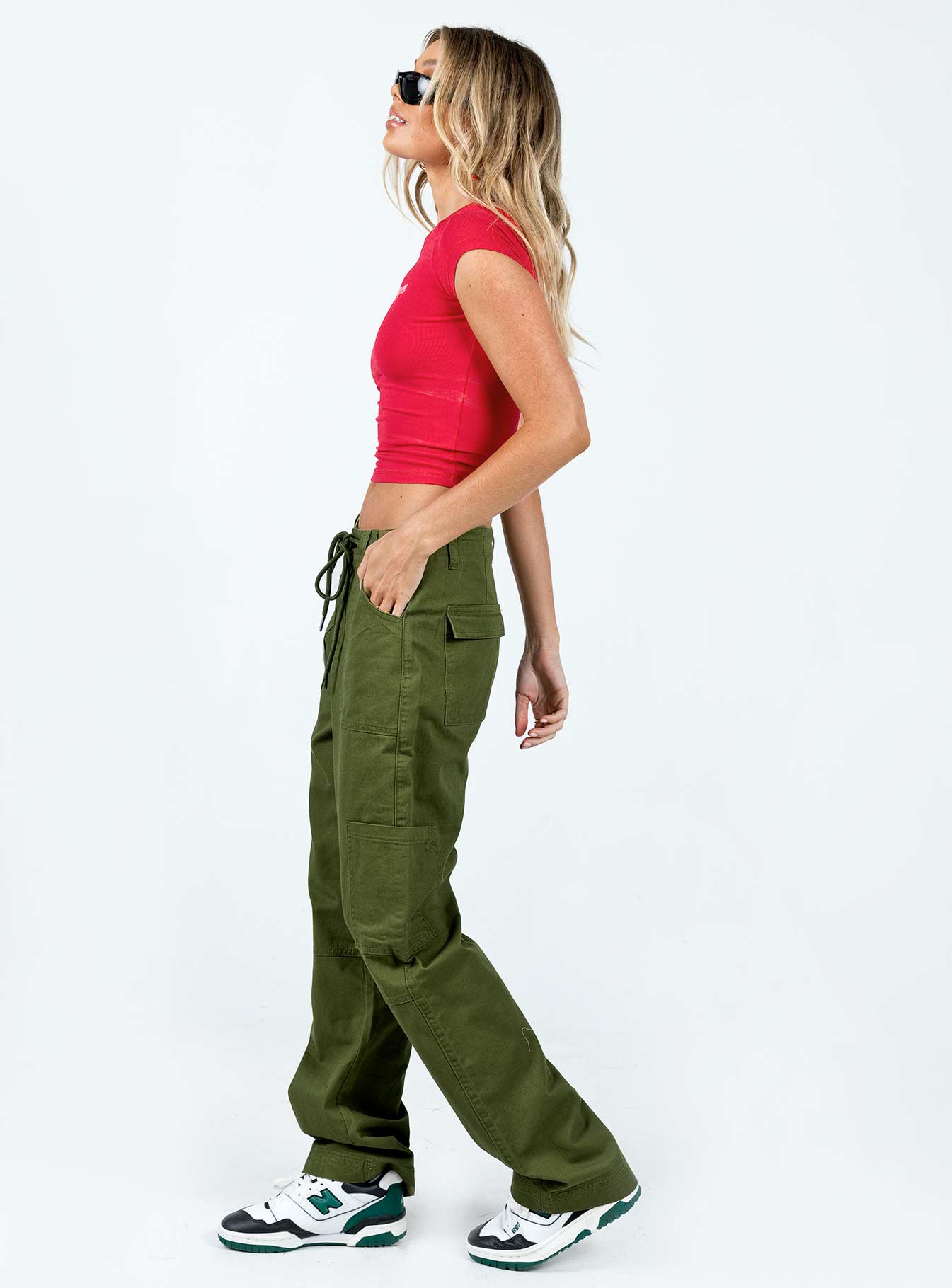 Pembrooke Cargo Pants Khaki - Image 3